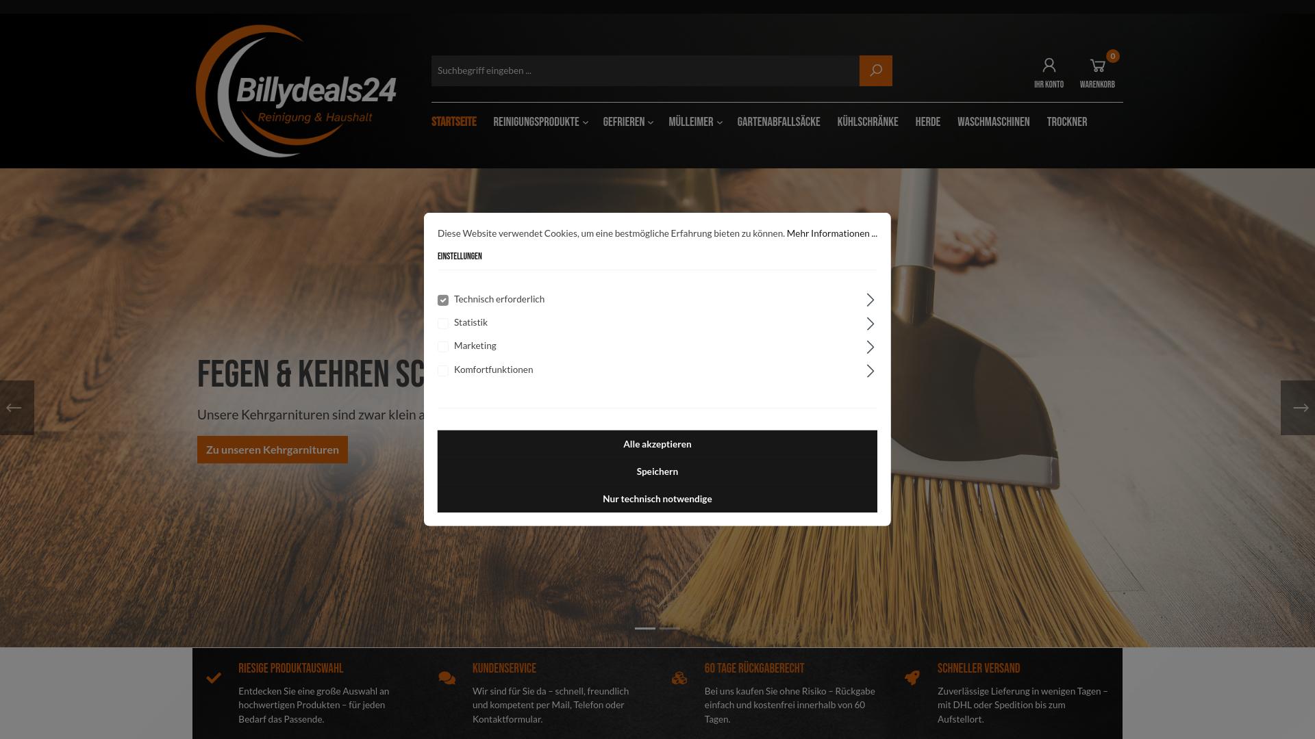 Screenshot billydeals24.de