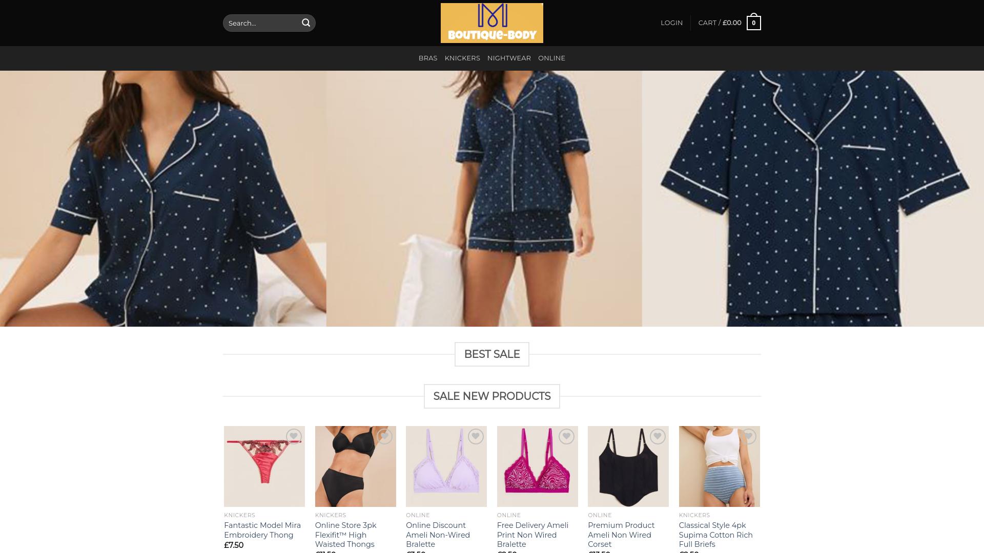 Screenshot boutiquethebody.com