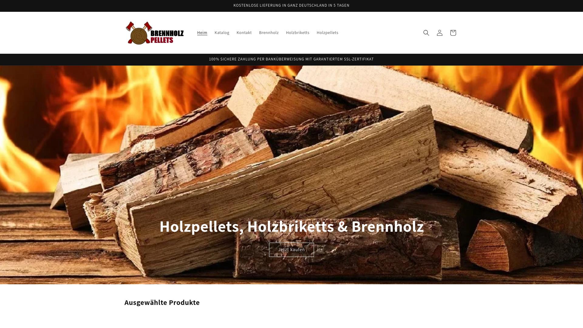 Screenshot brennholz-pellets.store