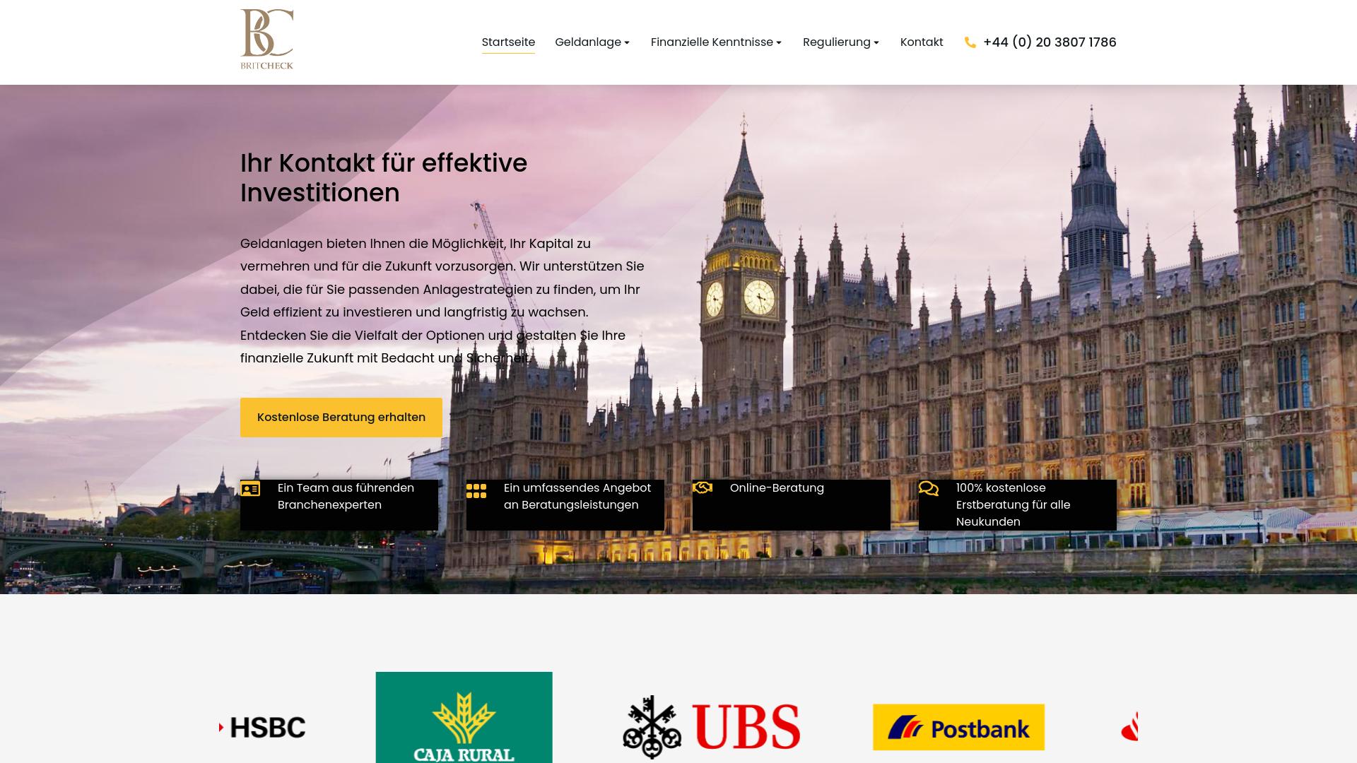 Screenshot britcheck.com