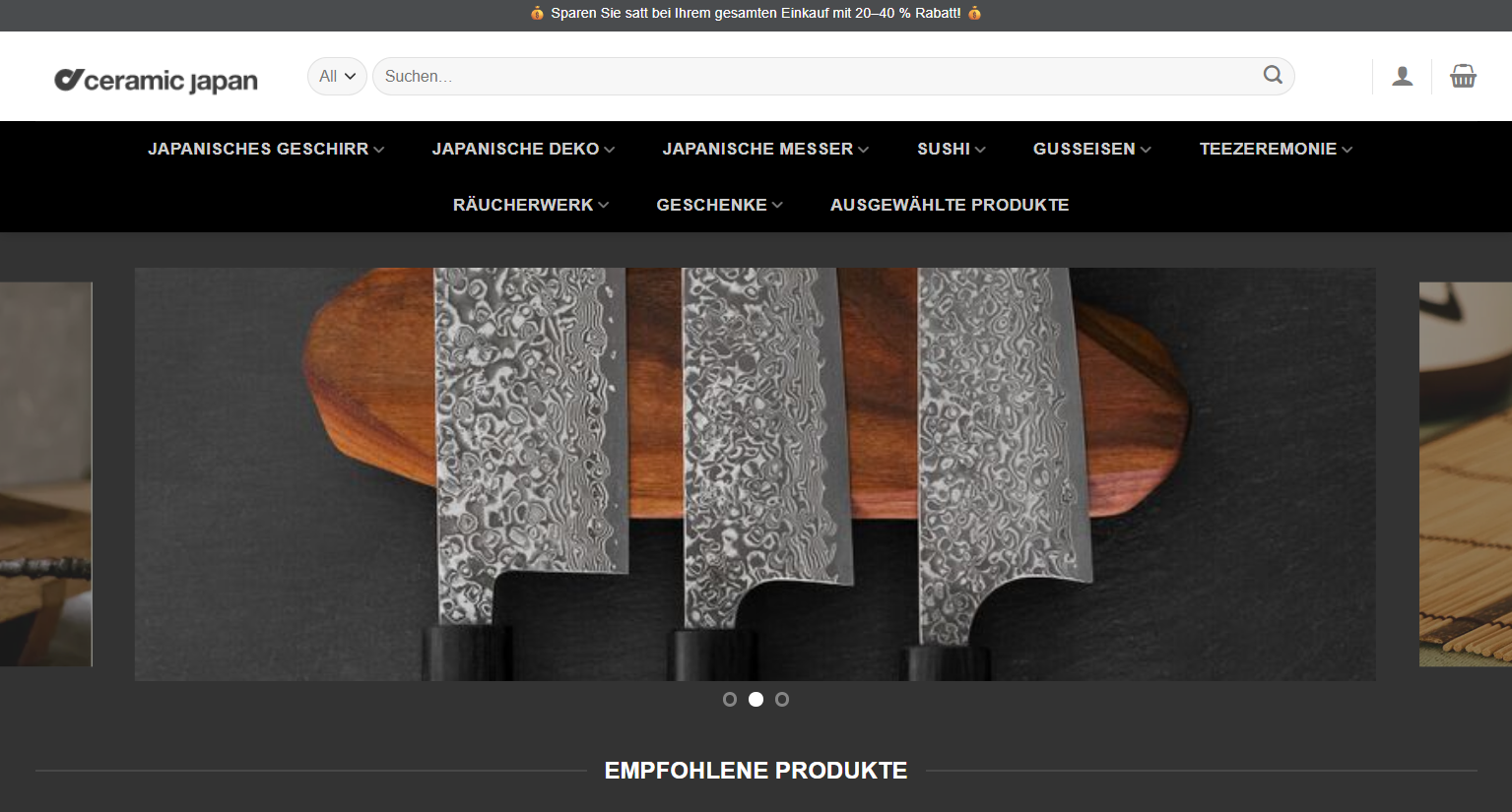 Screenshot ceramicjapan-de.com