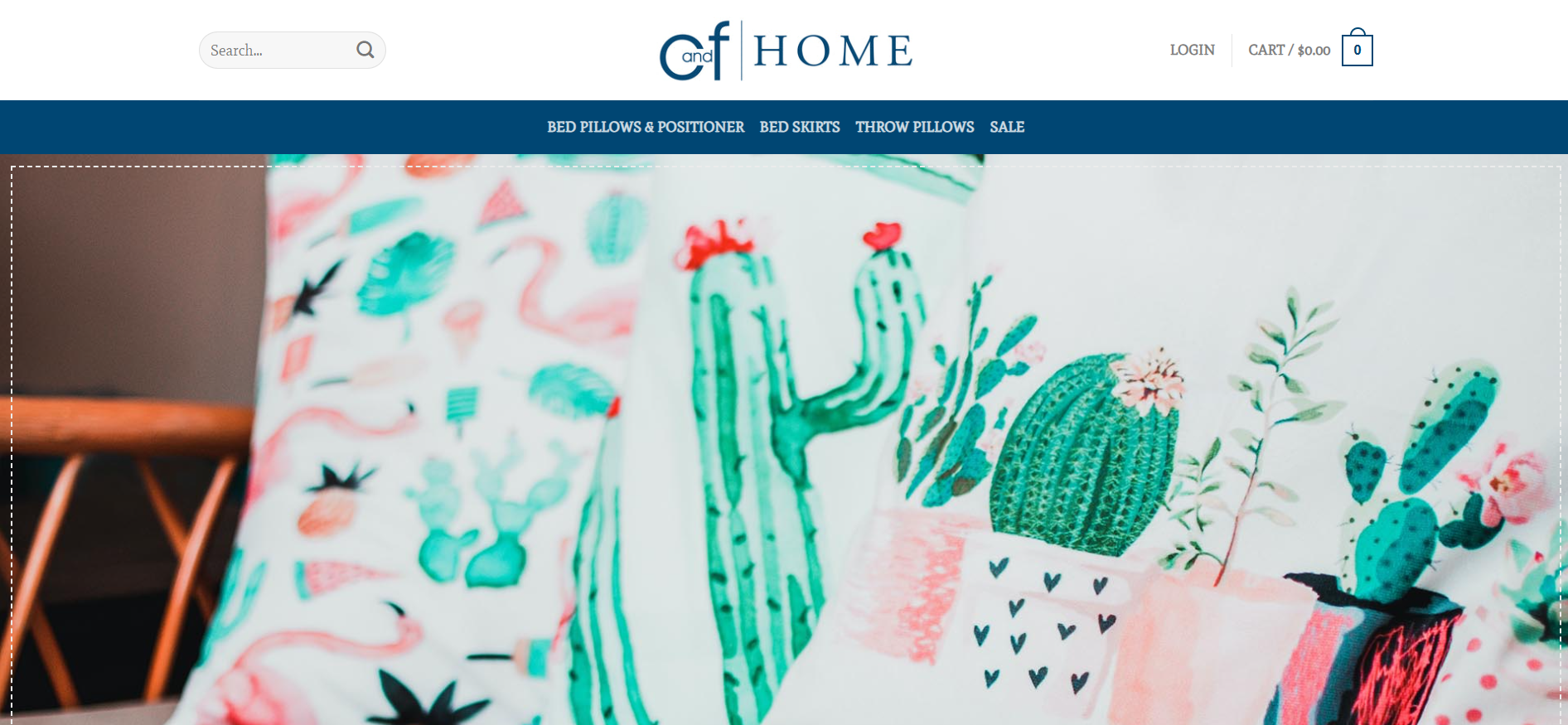 Screenshot cfhomepillow.com