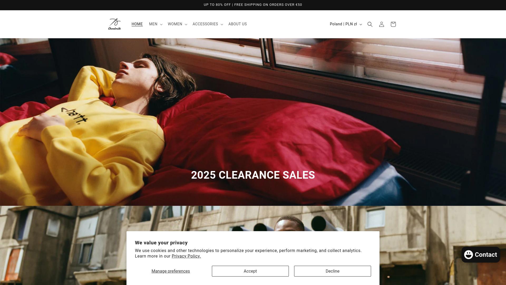 Screenshot chordmilk.shop