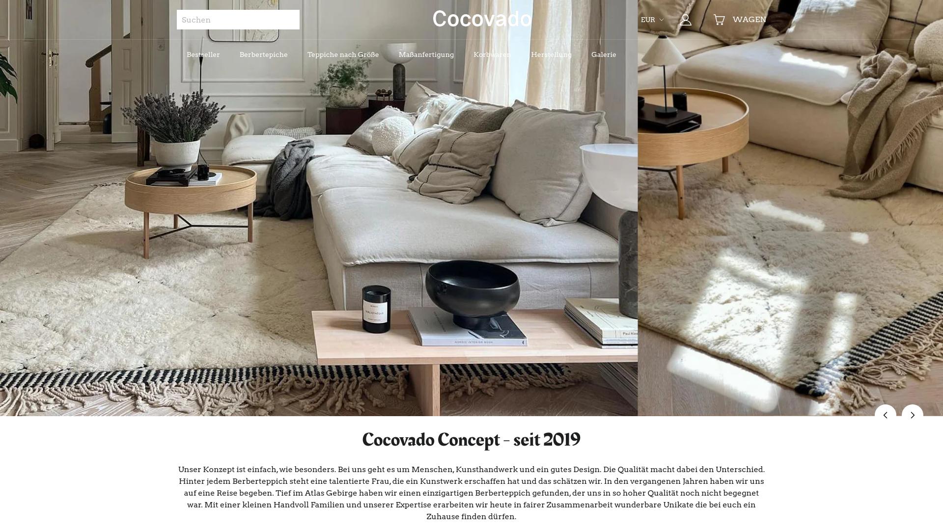 Screenshot cocovado.com