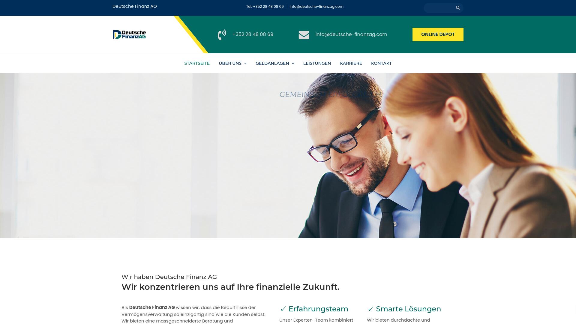 Screenshot deutsche-finanzag.com