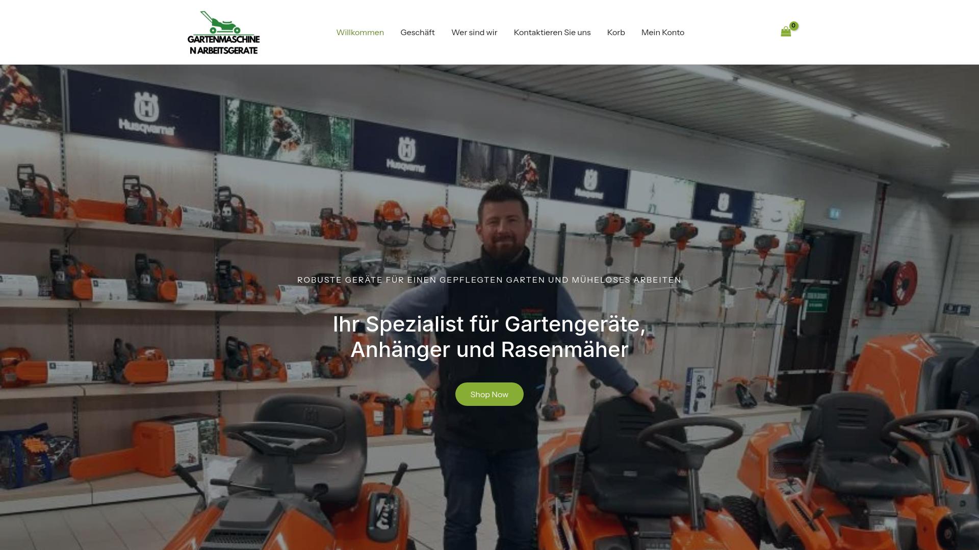 Screenshot gartenmaschinen-arbeitsgerate.shop