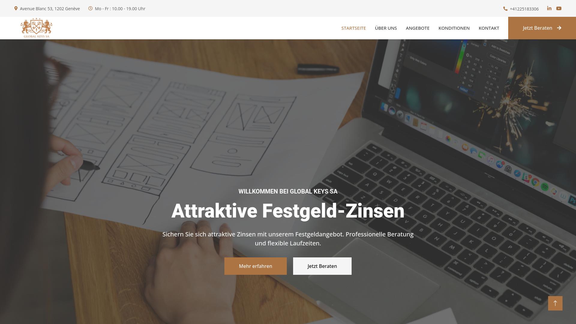 Screenshot globalkeys-sa.com