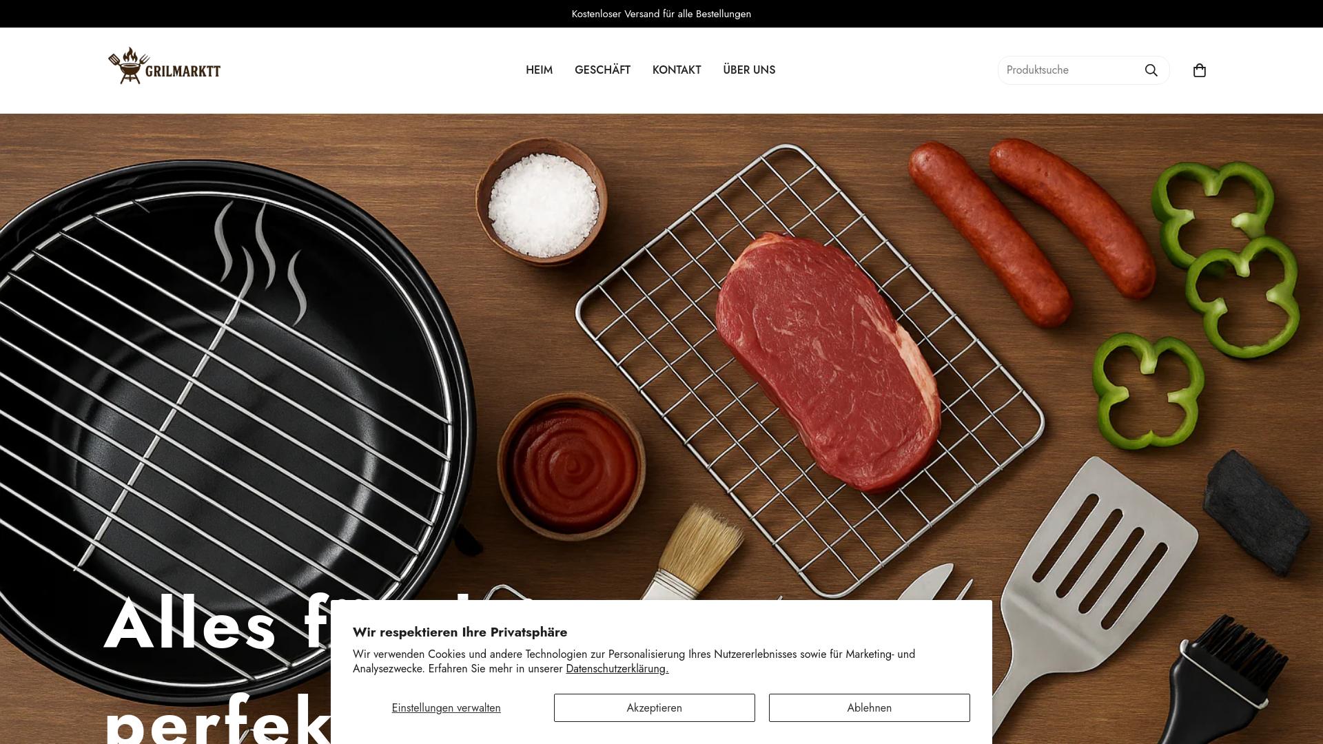 Screenshot grilmarktt.com