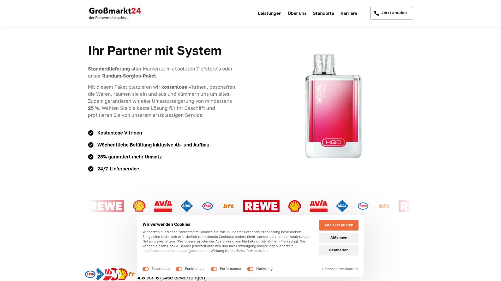 Screenshot grossmarkt24.com