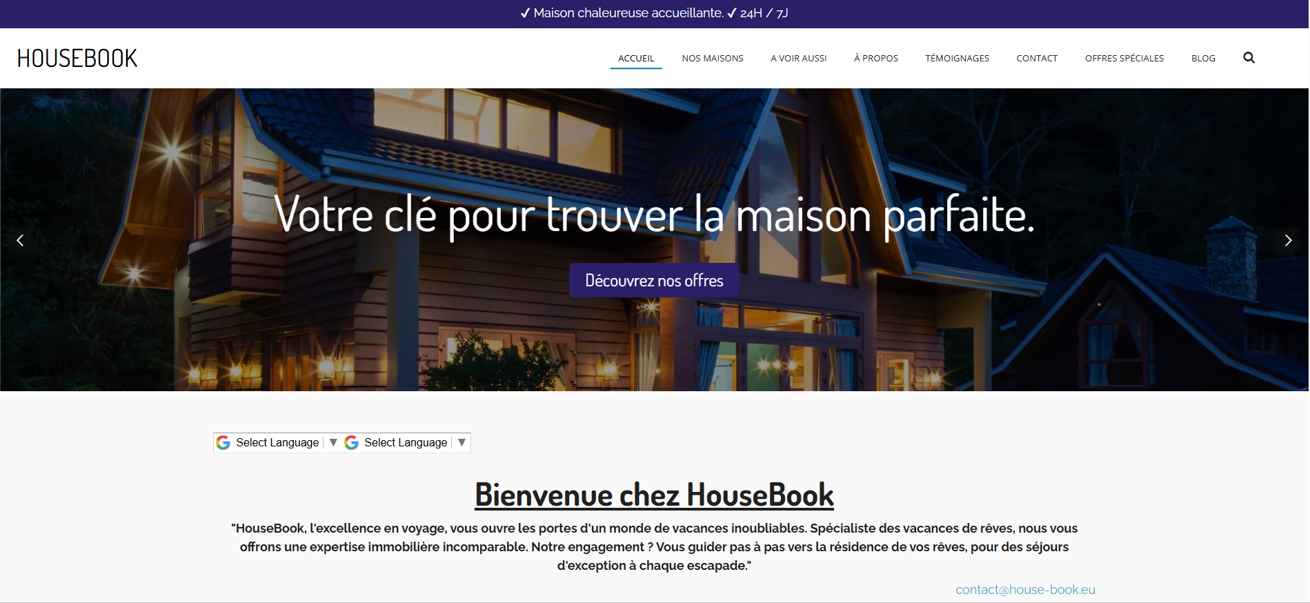 Screenshot house-book.eu