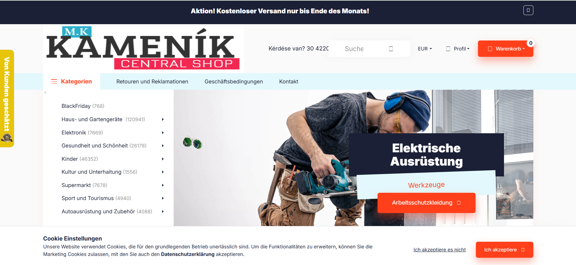 Screenshot kamenik-at.de