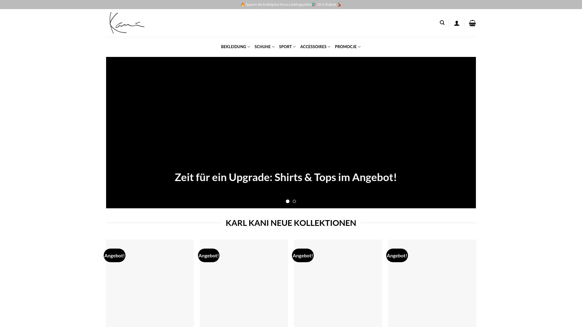 Screenshot kanistyleshop.com
