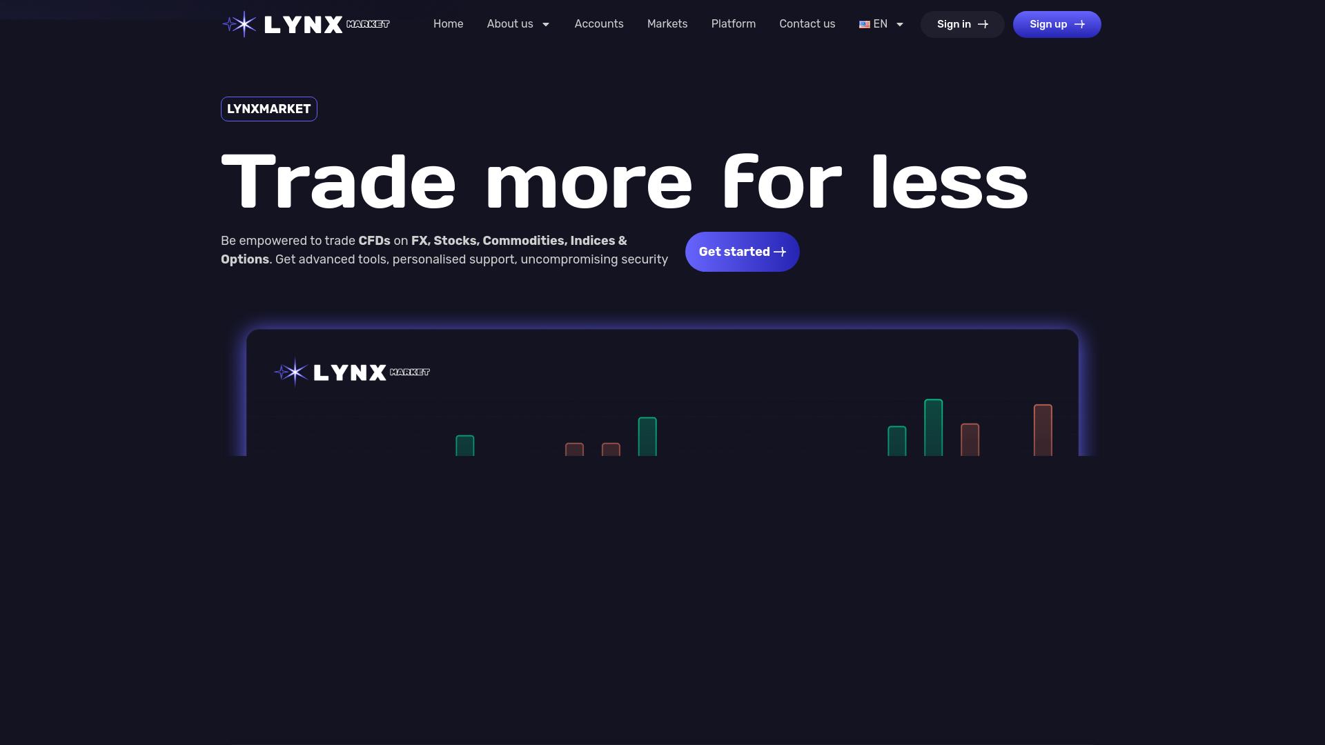 Screenshot lynxmarket.org