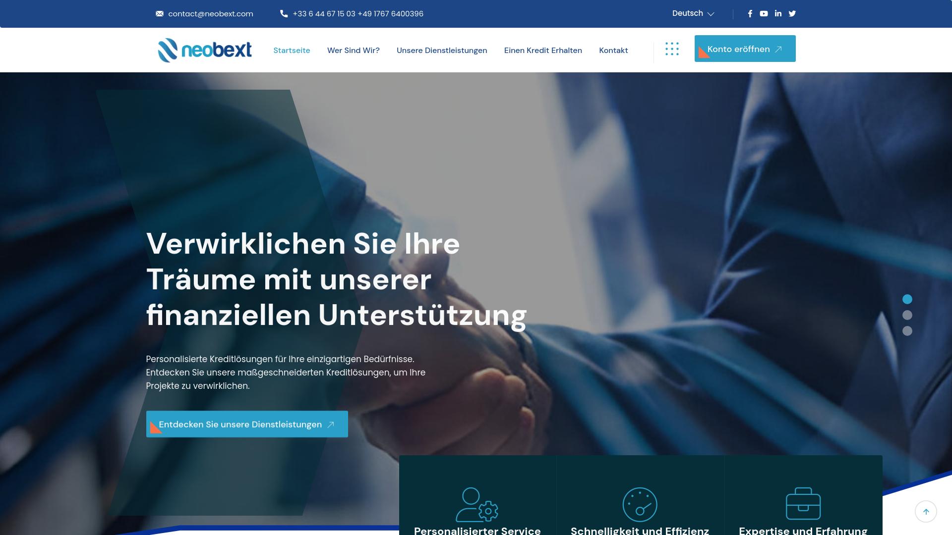 Screenshot neobext.com