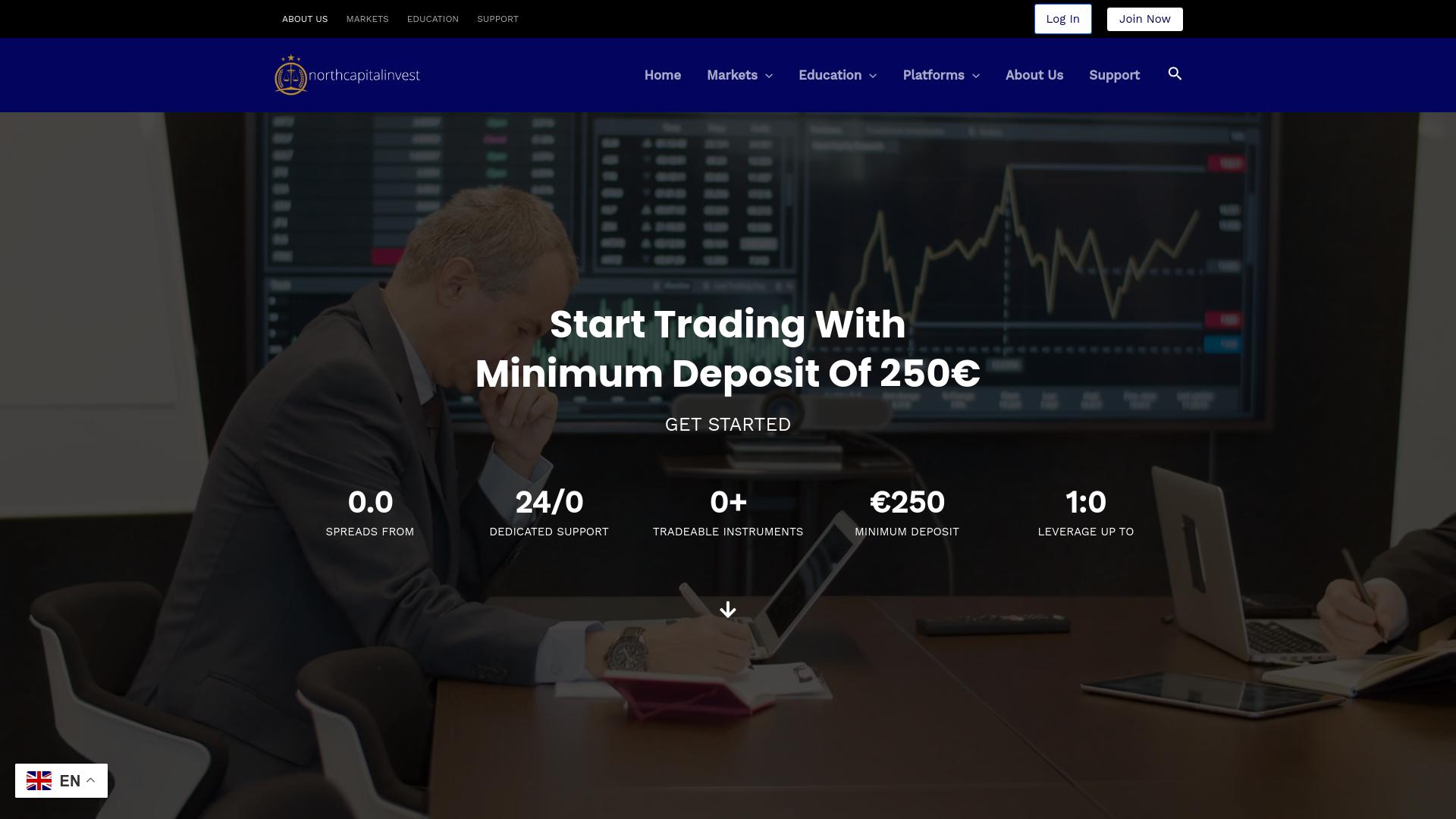 Screenshot northcapitalinvest.com