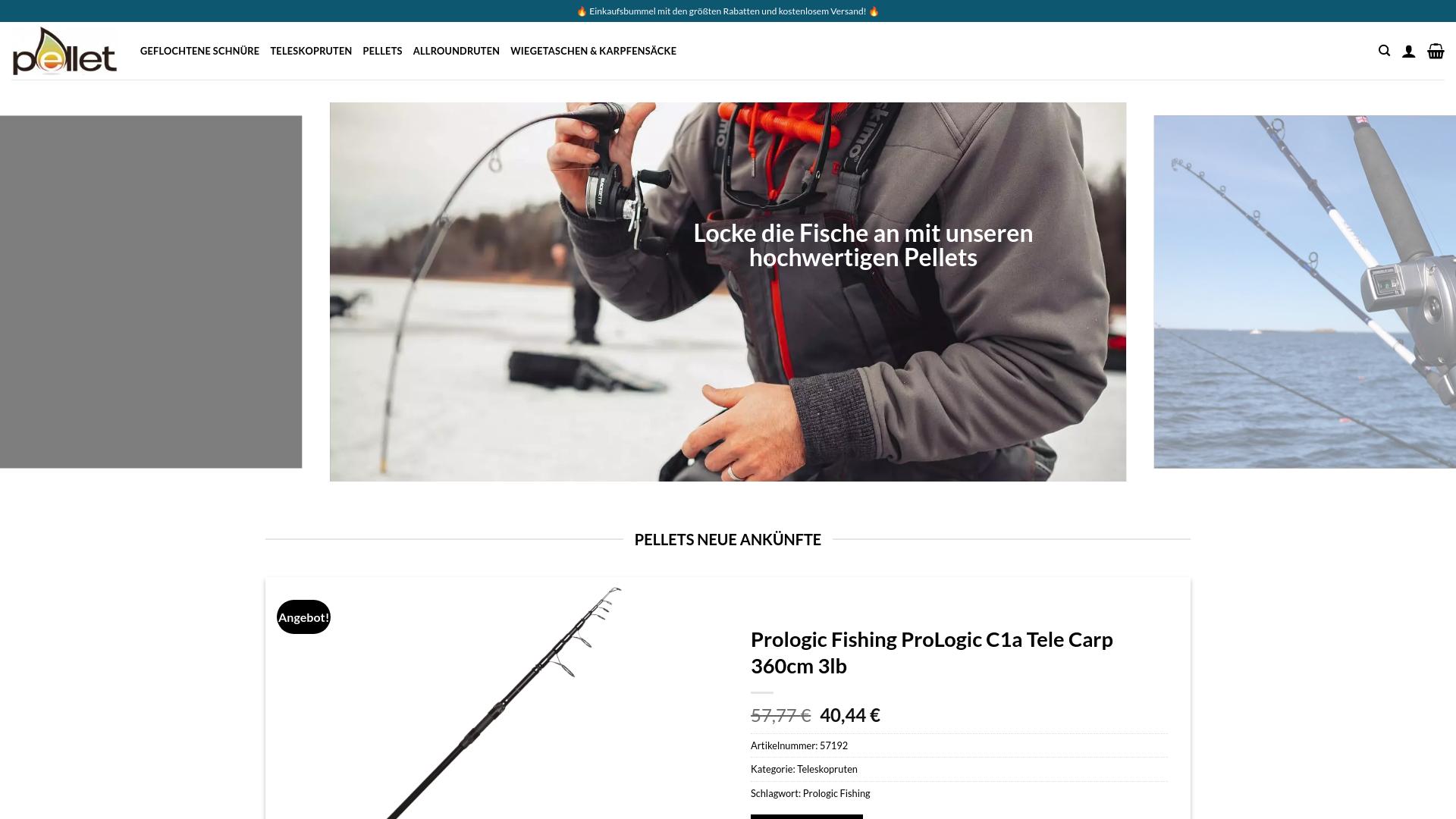 Screenshot pelletsgeschaft.com