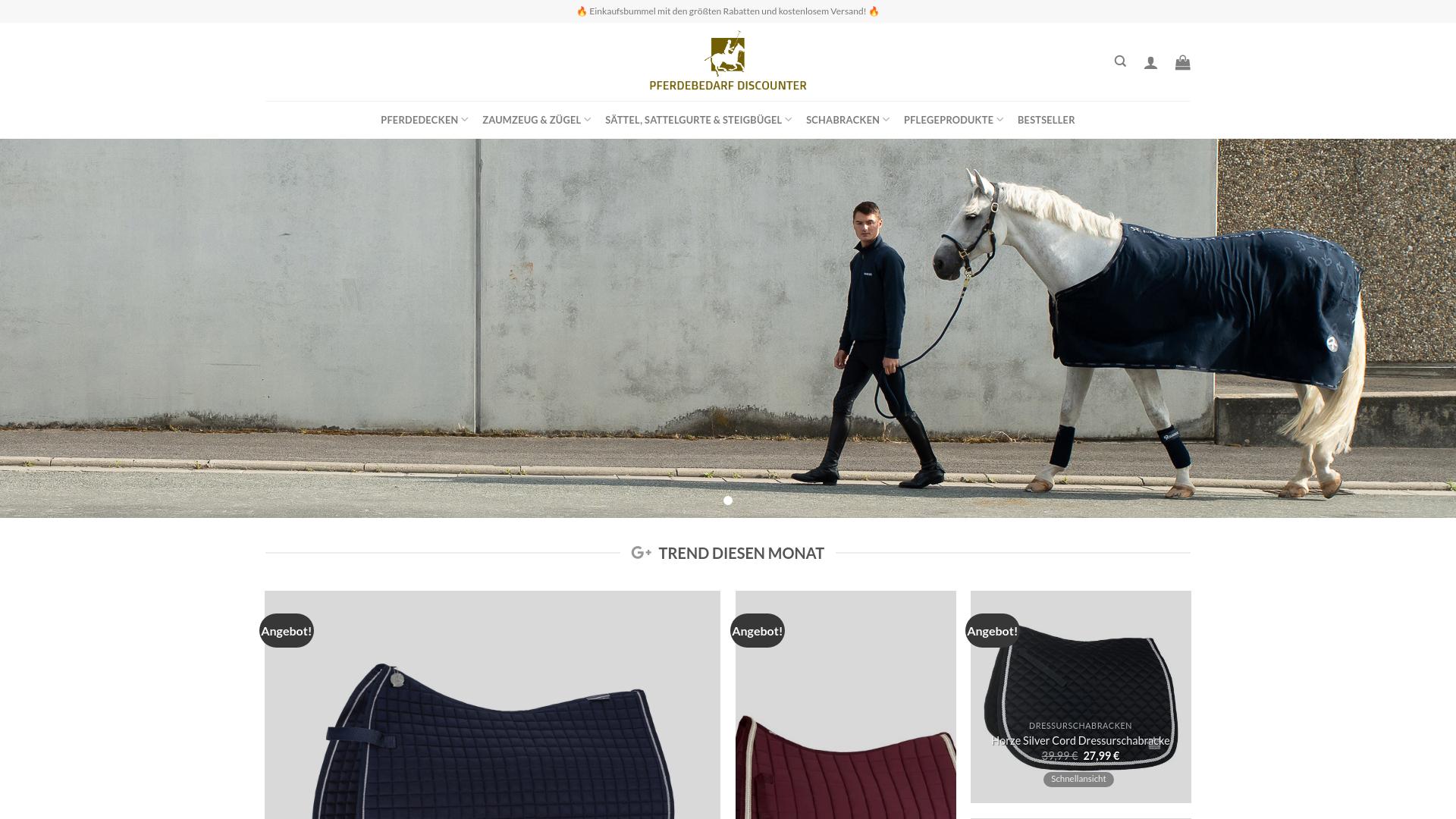 Screenshot pferdepflegewelt.com