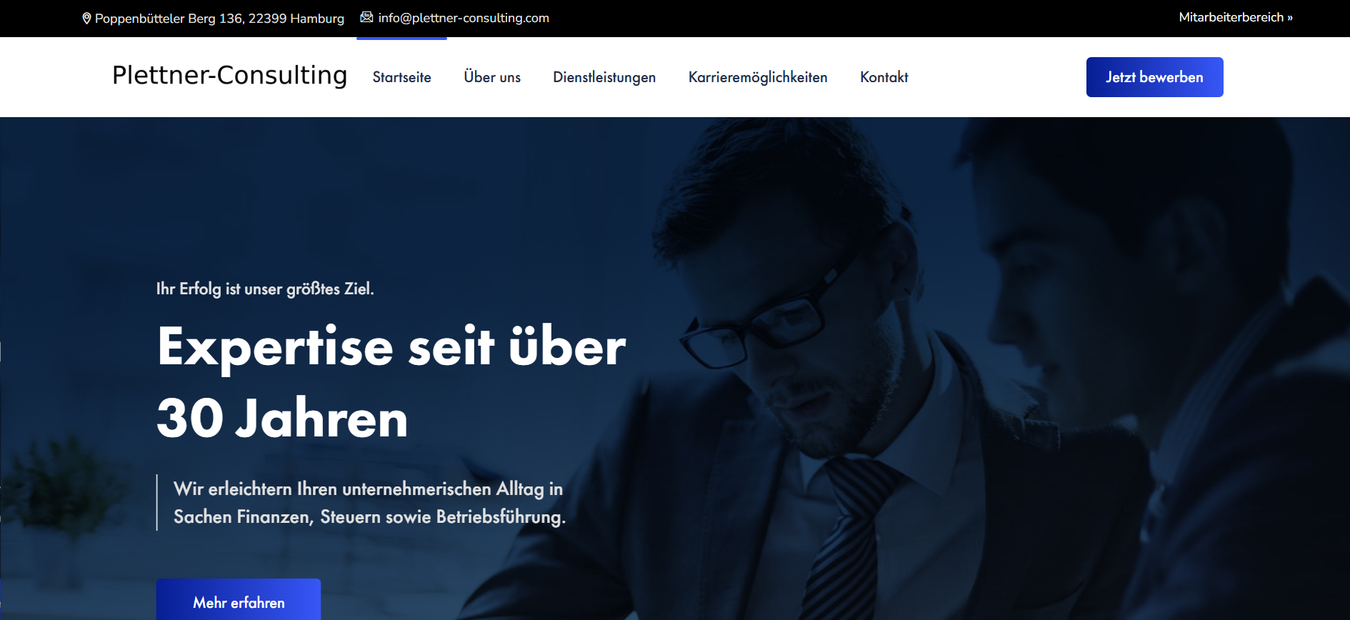 Screenshot plettner-consulting.com