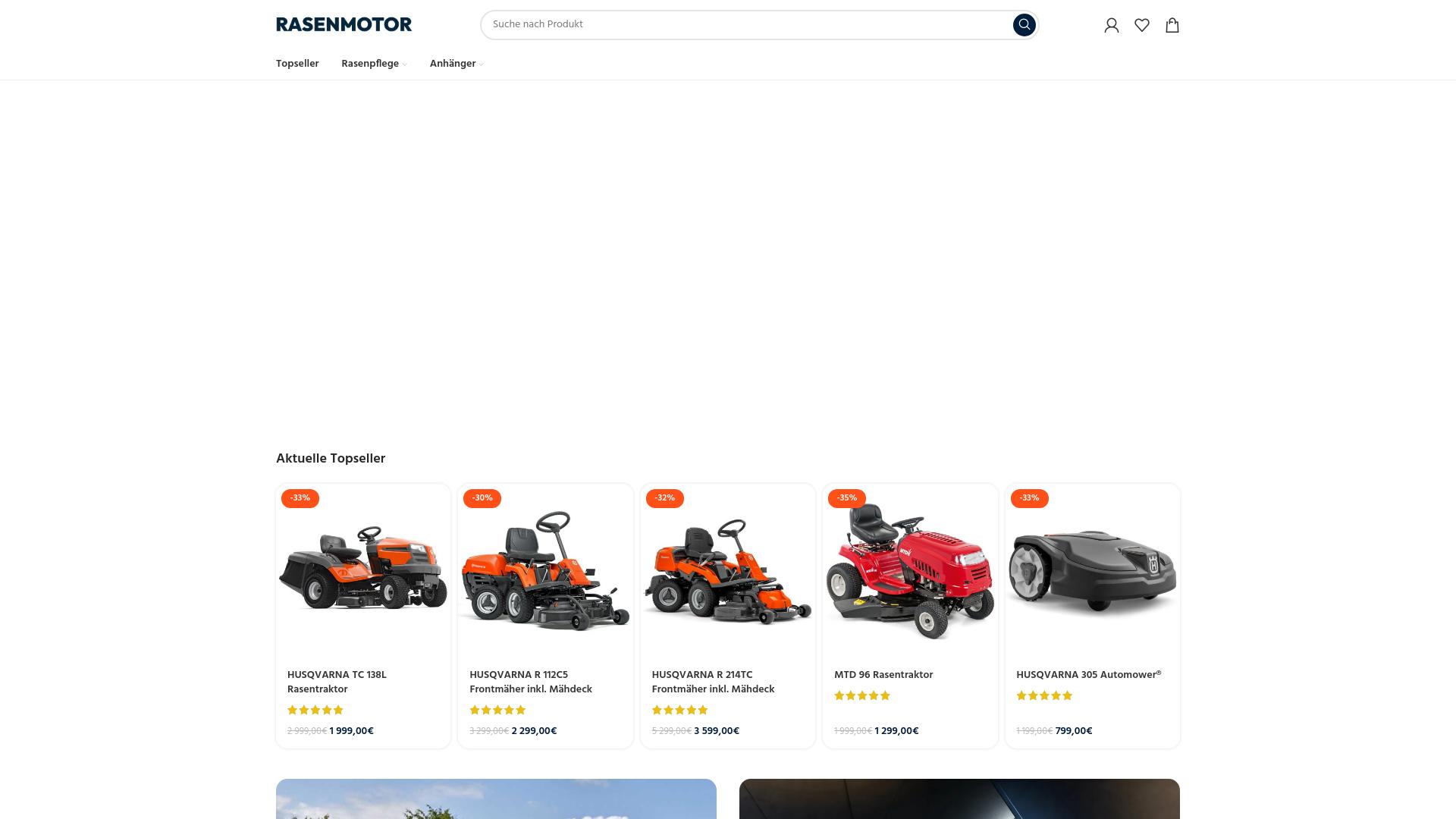 Screenshot rasenmotor.com