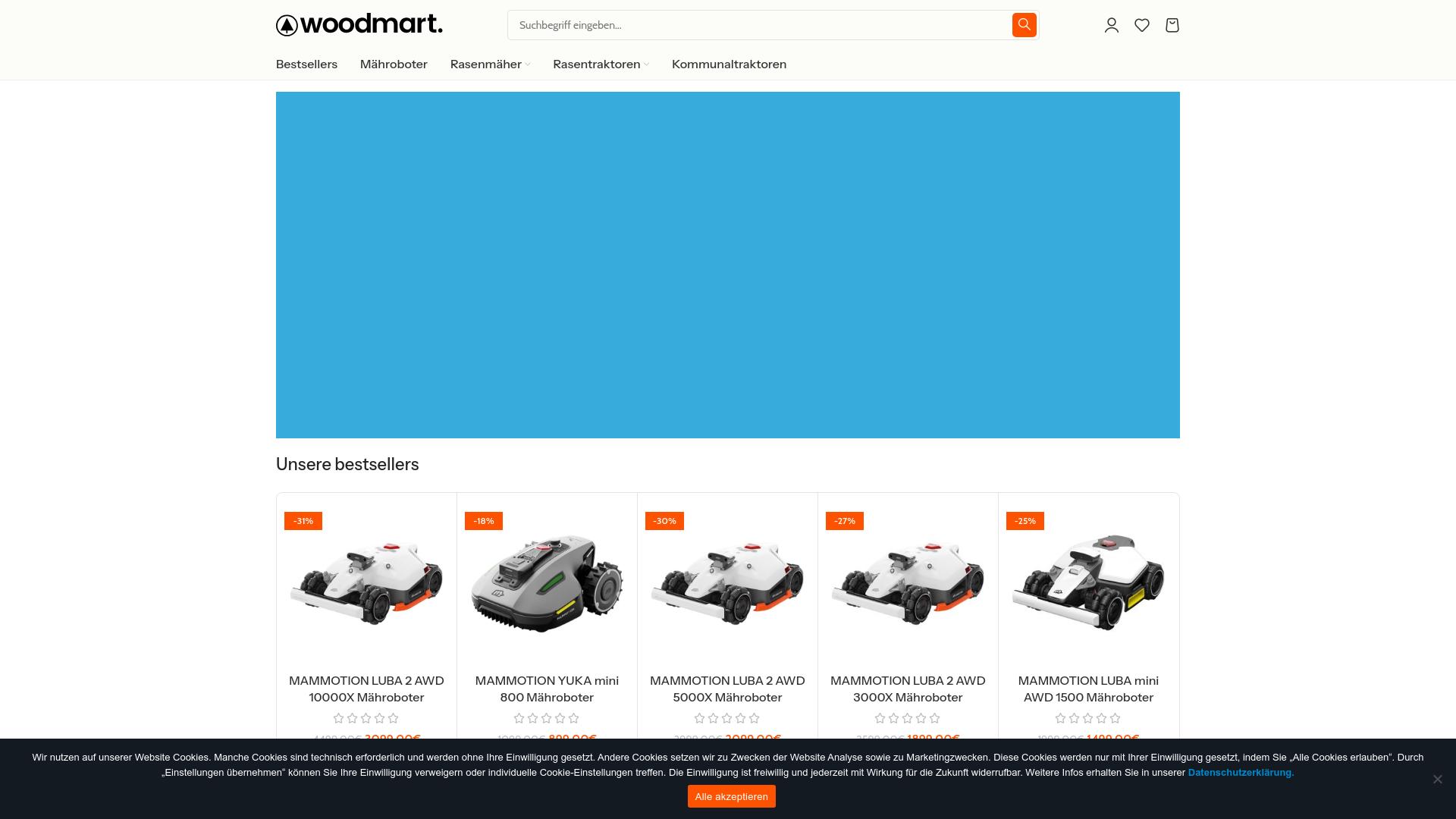 Screenshot rasenroboter-shop.com