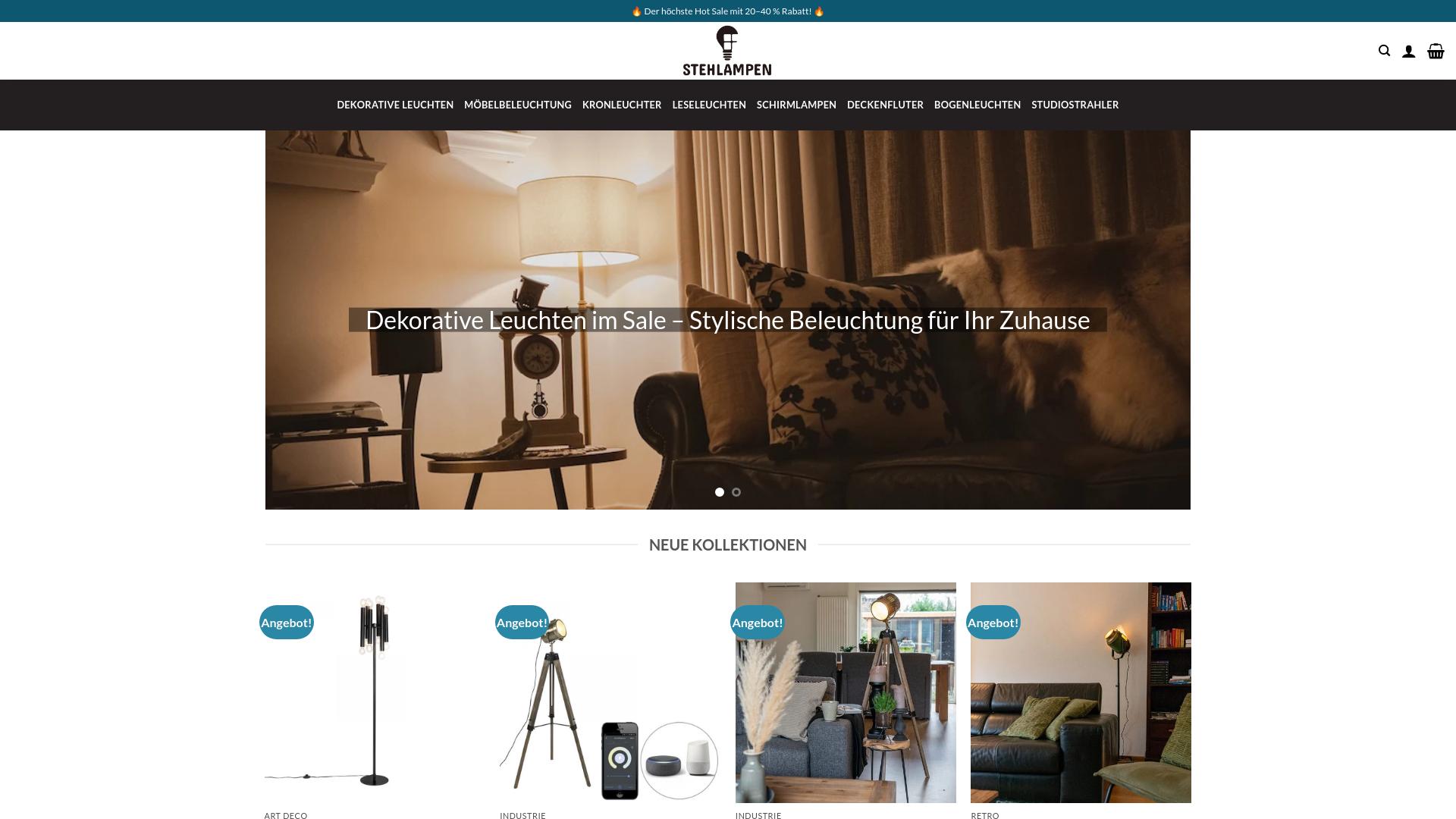 Screenshot shinehomedecor.com