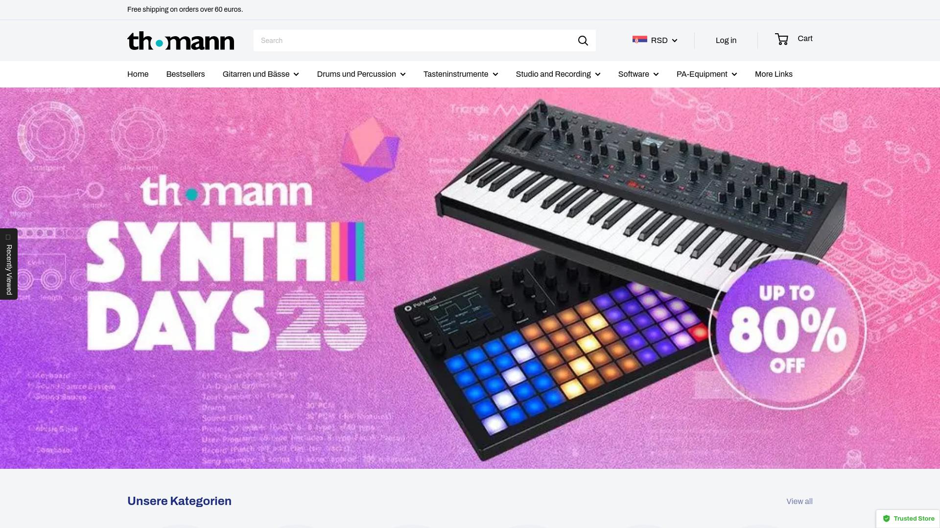 Screenshot thomannzz.sa.com