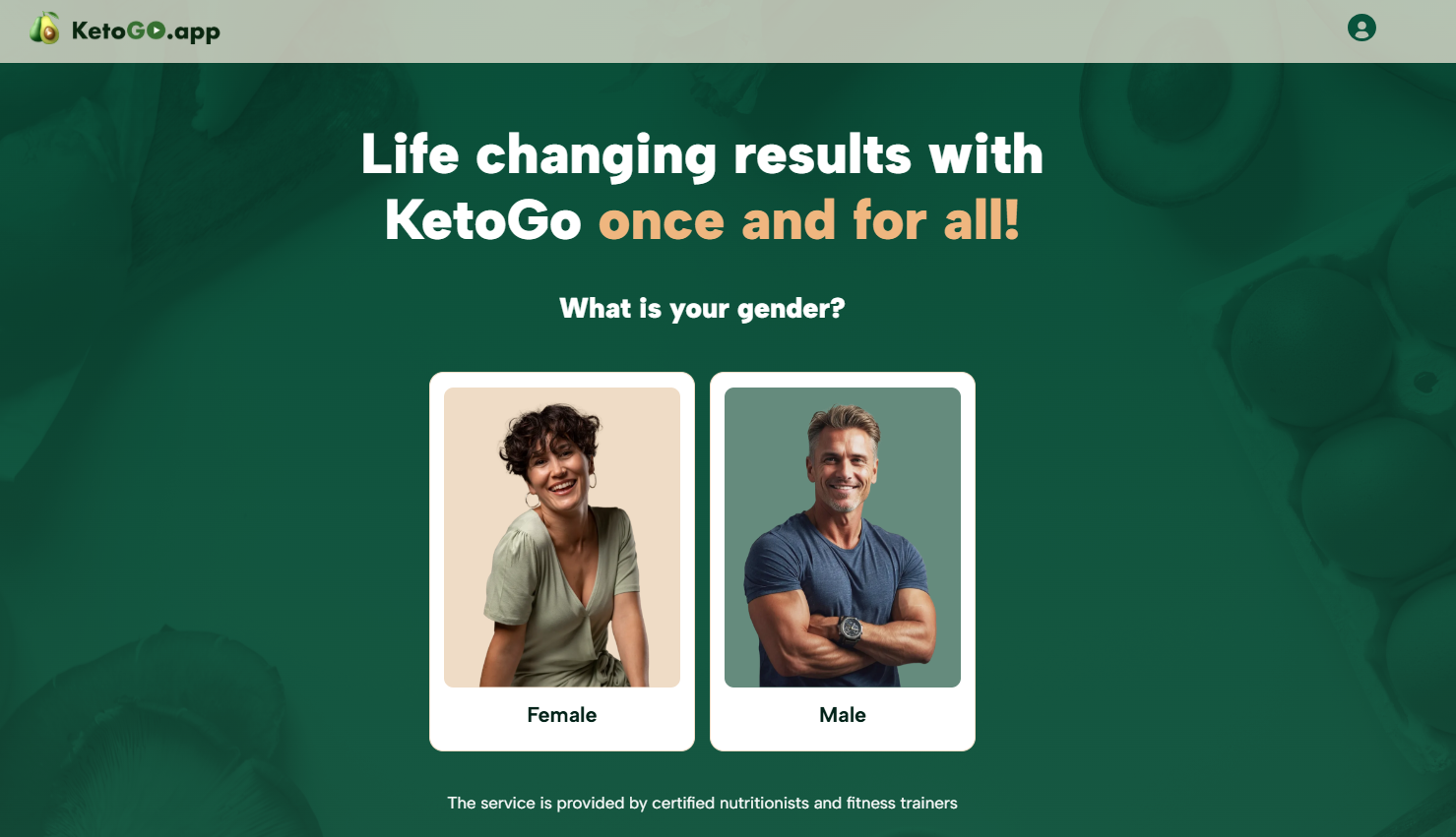Screenshot v3.ketogo.app