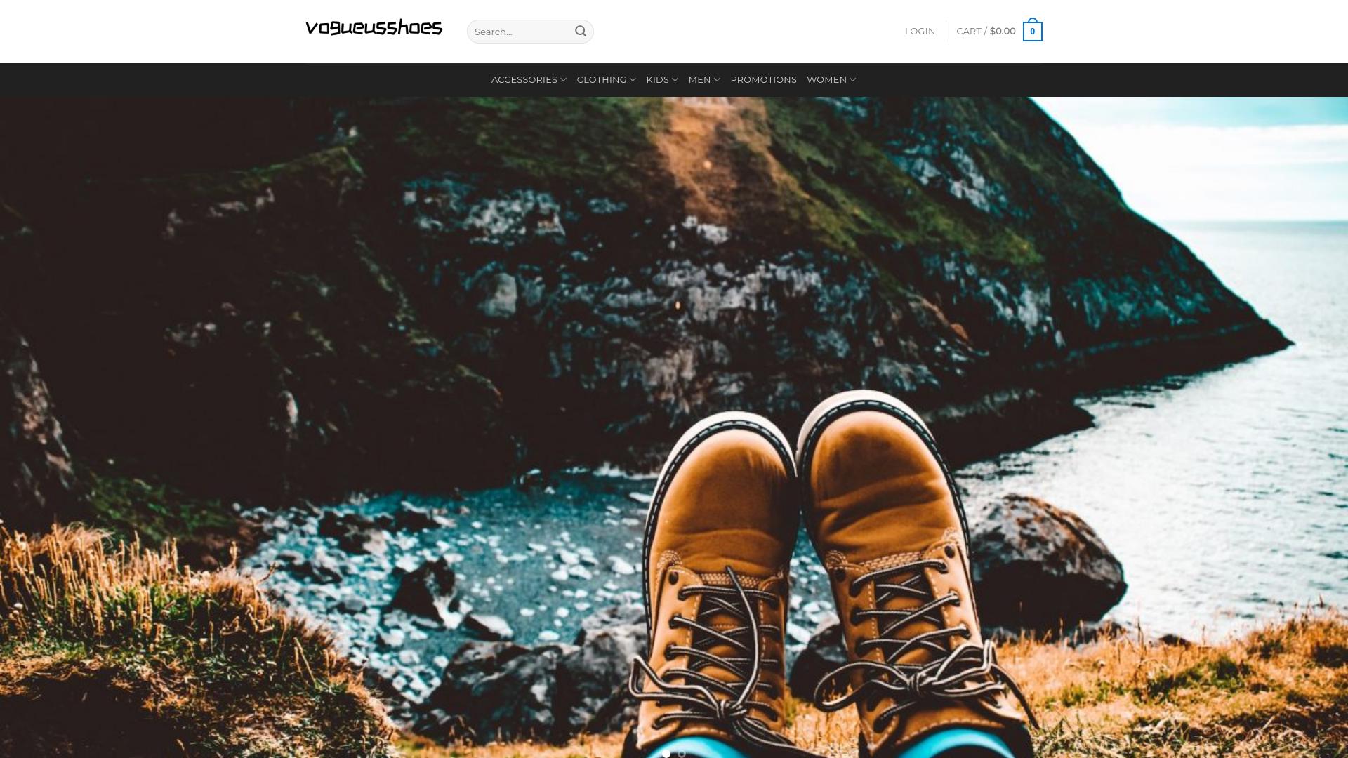 Screenshot vogueusshoe.com