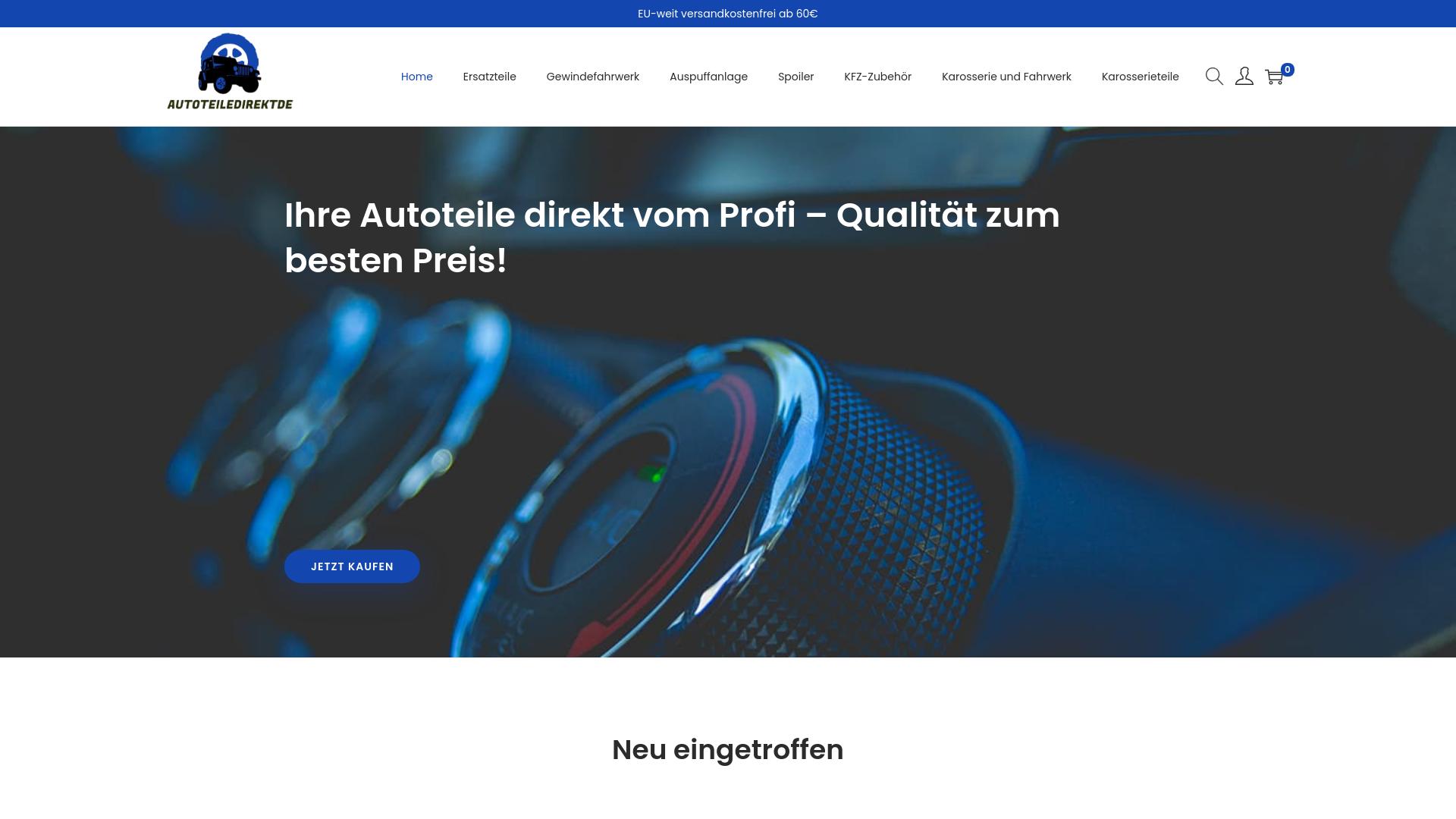 Screenshot autoteiledirektde.com