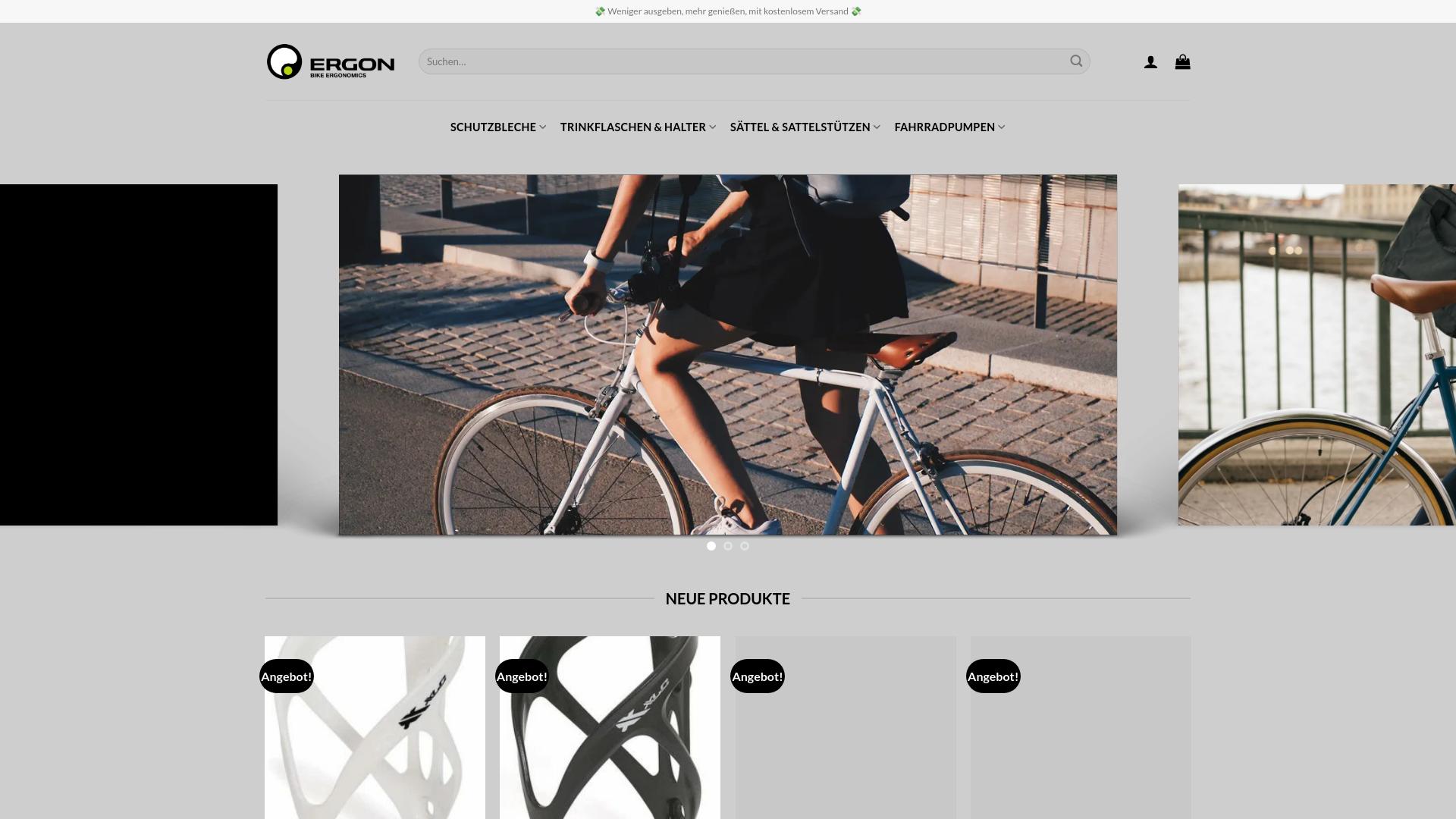 Screenshot bikefenderneu.com