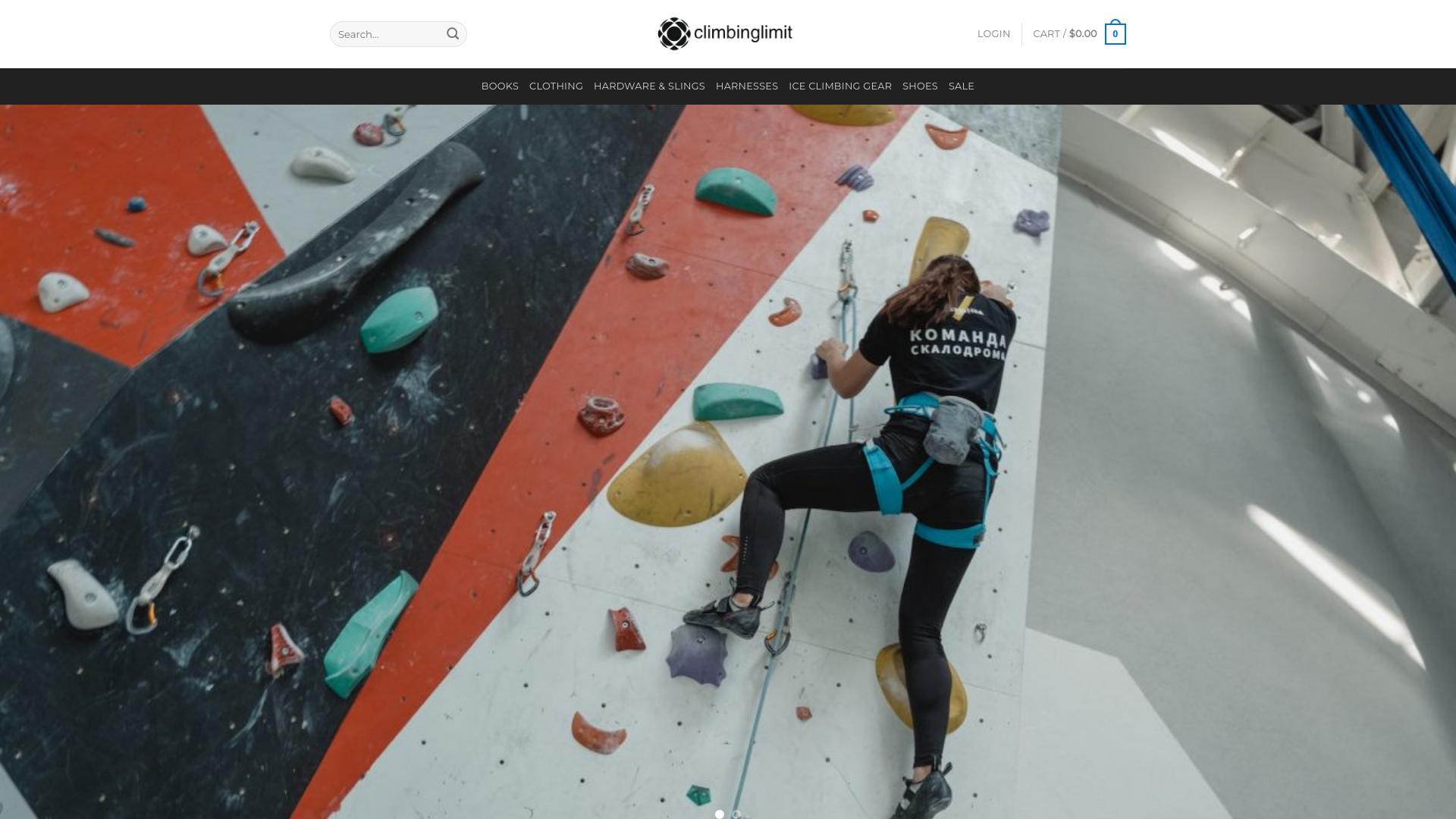 Screenshot climbinglimit.com
