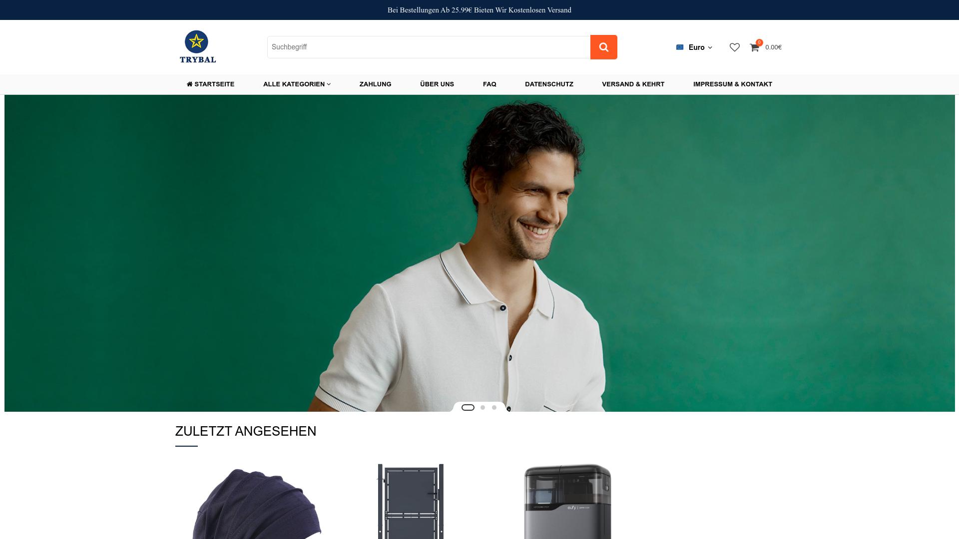 Screenshot trybal.net