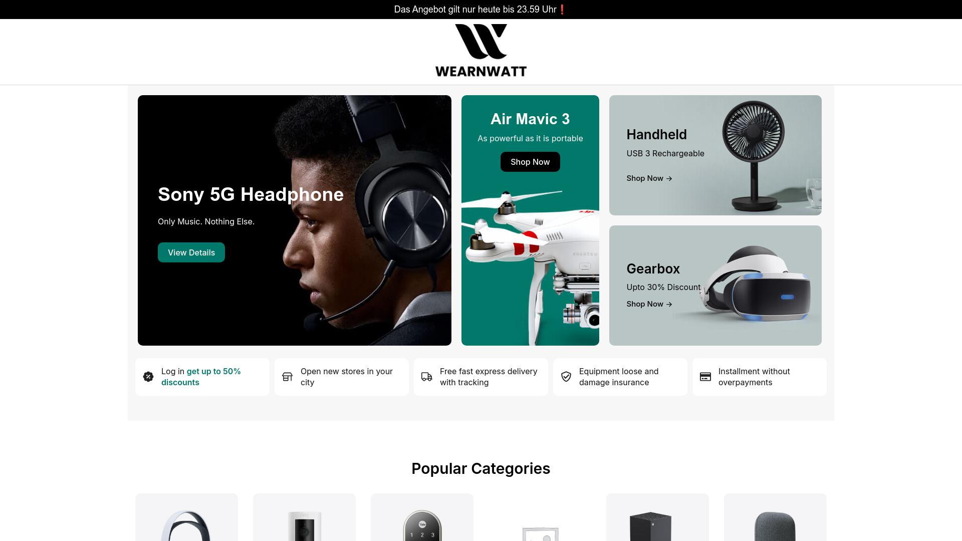 Screenshot wearnwatt.de