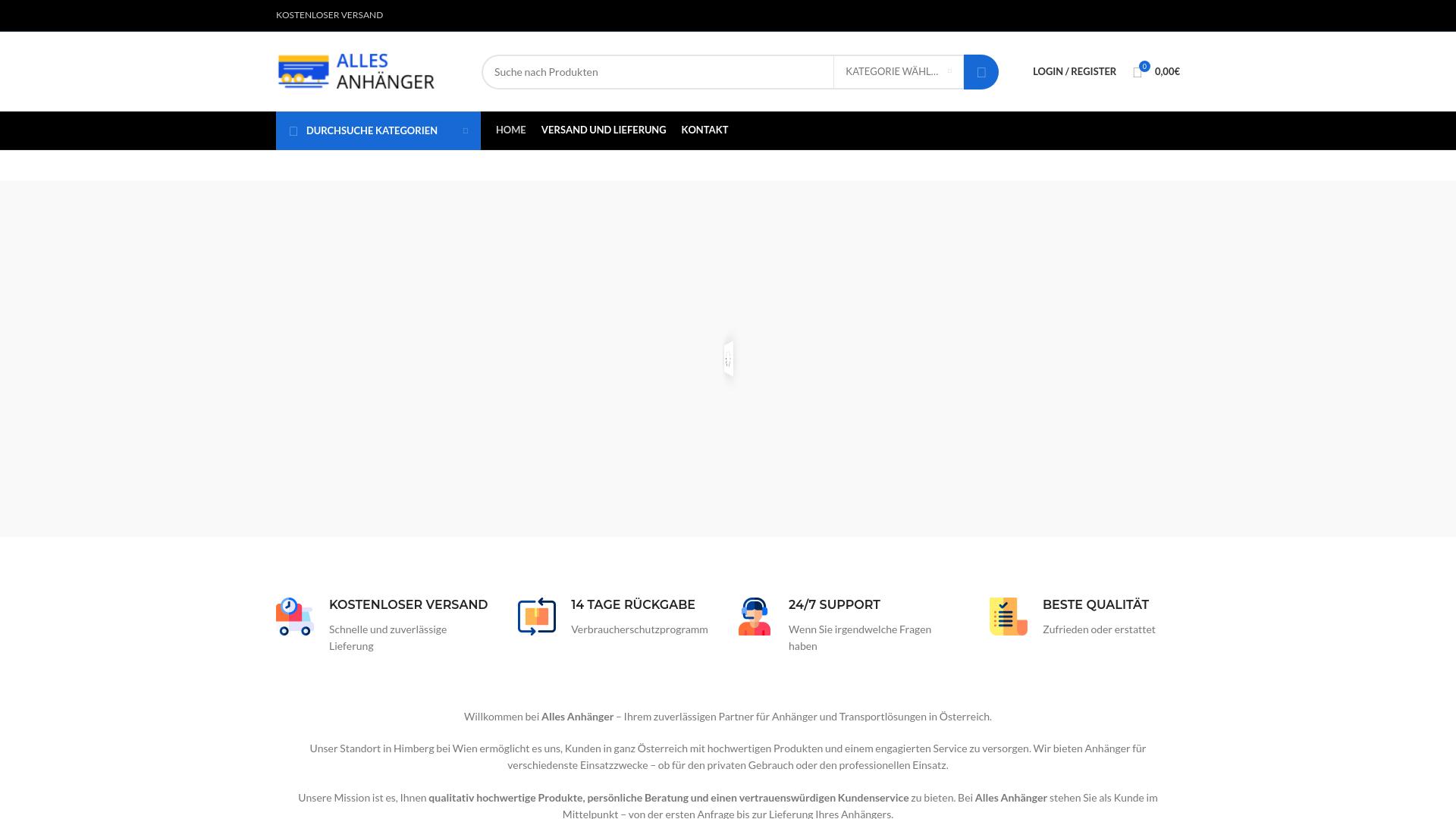 Screenshot alles-anhanger.com