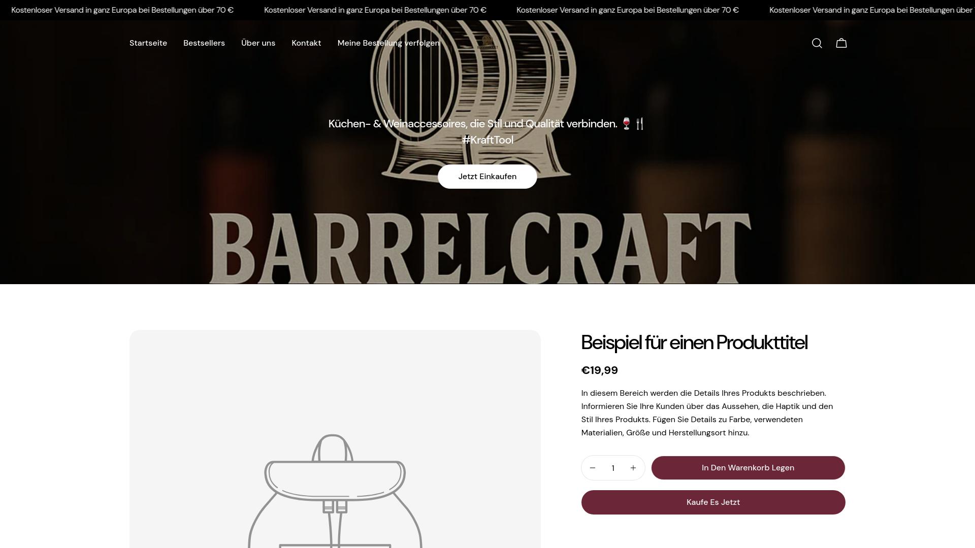 Screenshot barrelecraft.store