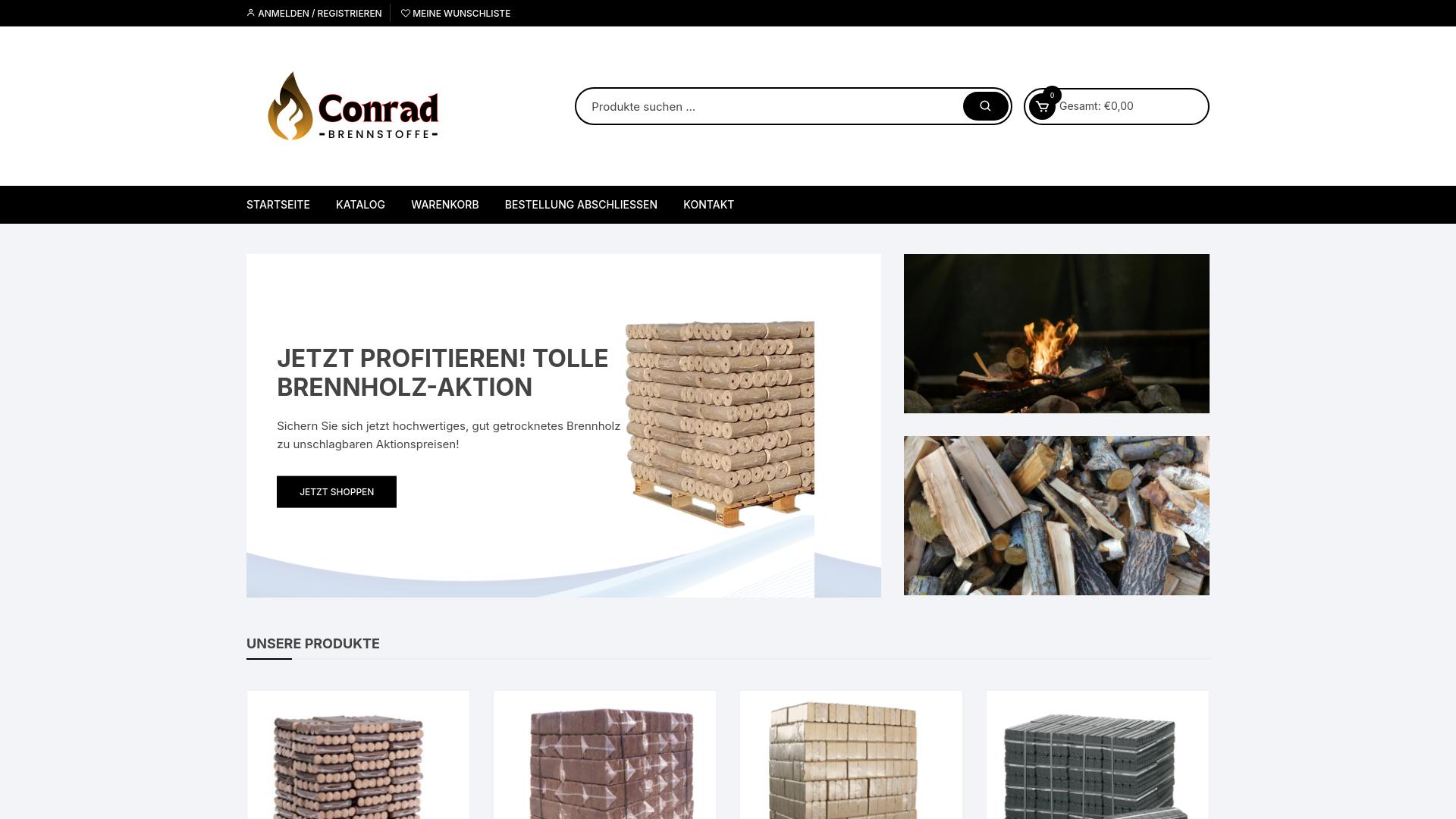 Screenshot conrad-brennstoffe.de