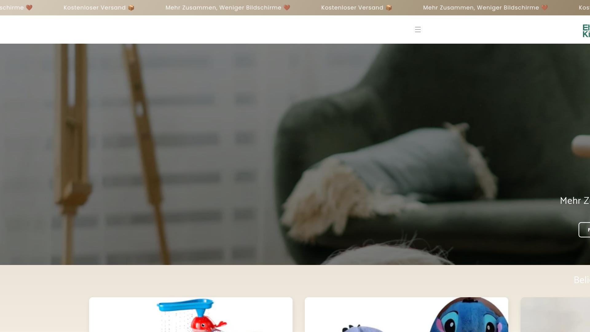 Screenshot elternundkinderfreude.de