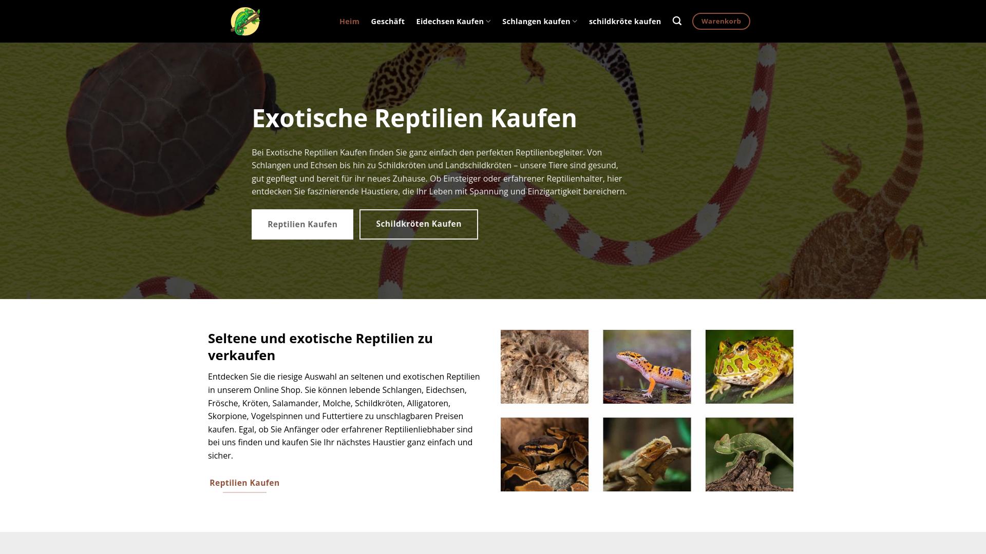 Screenshot exotischereptilien.eu