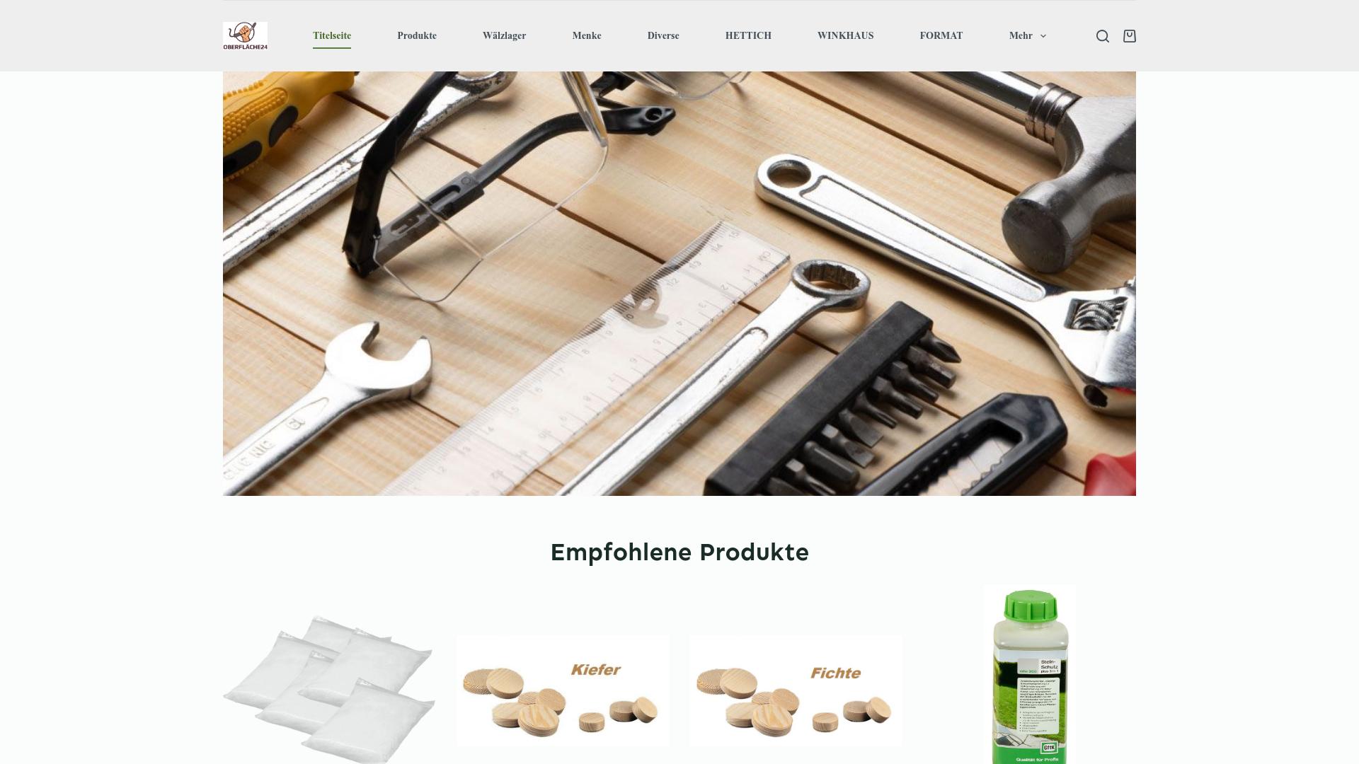 Screenshot oberflache24.com