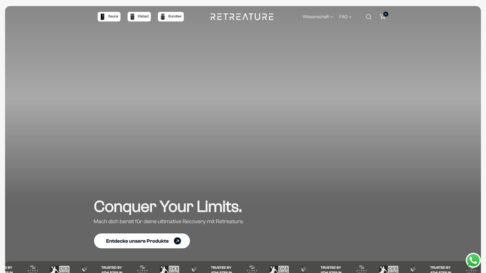 Screenshot retreature.com