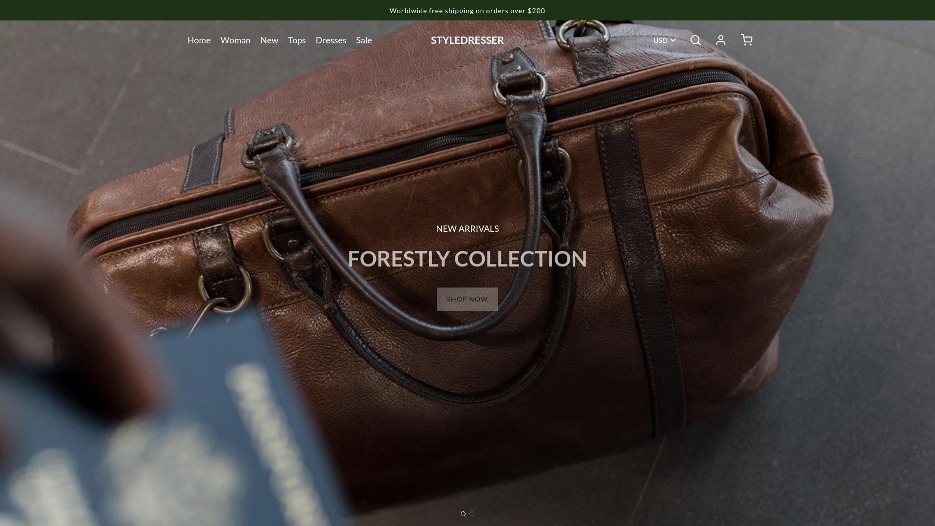 Screenshot styledresser.com