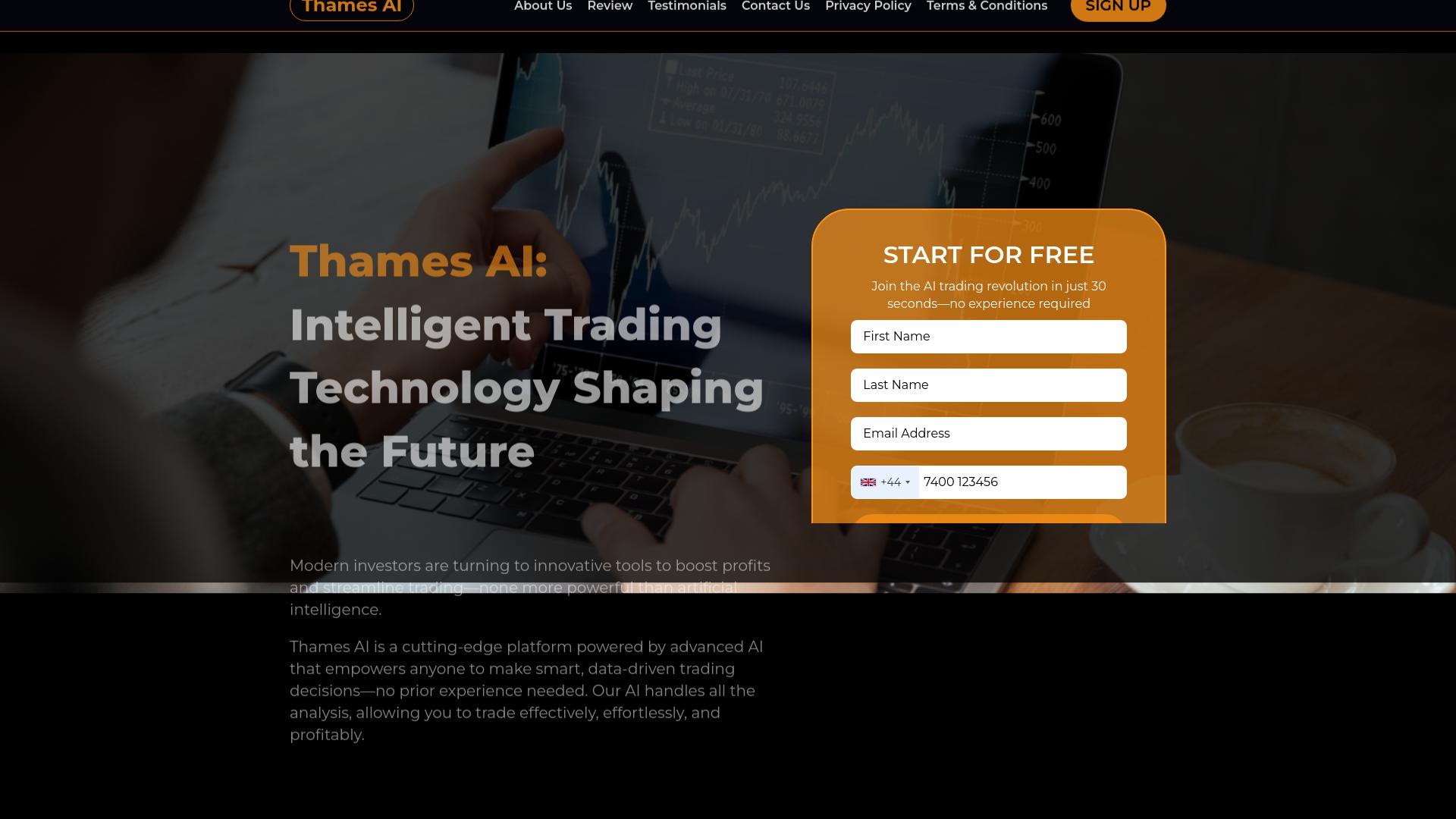 Screenshot thamesai.com