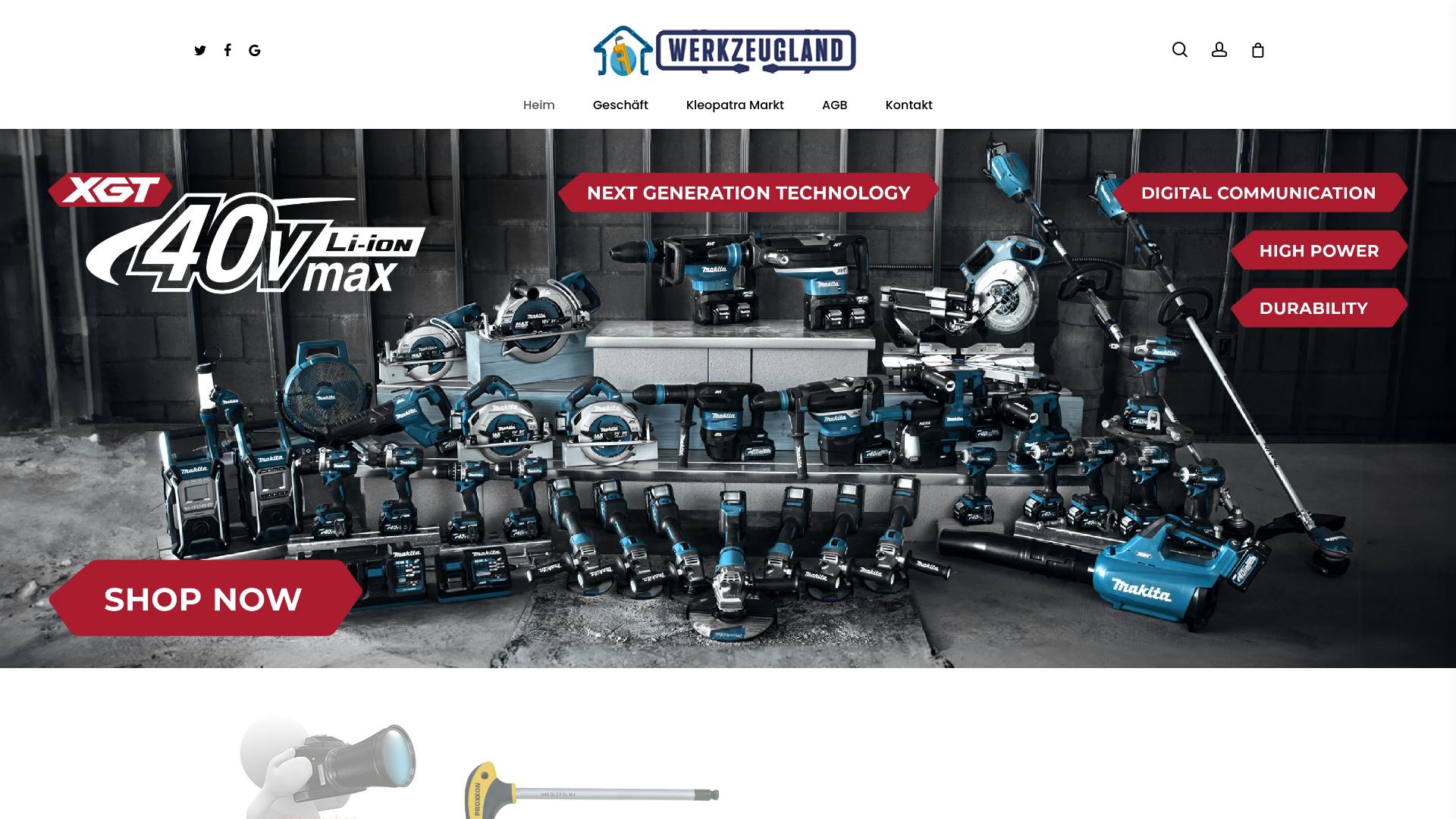 Screenshot werkzeugland.com