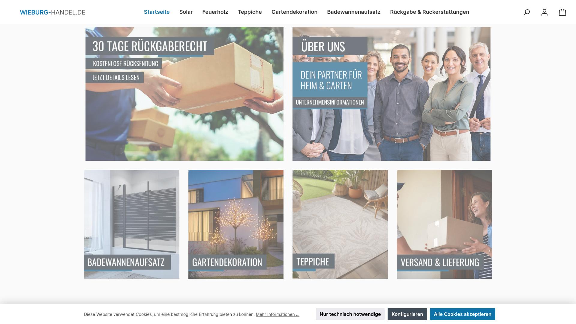 Screenshot wieburg-handel.de