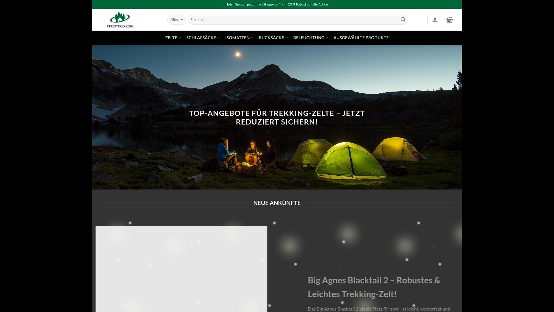 Screenshot xperttrekking.com