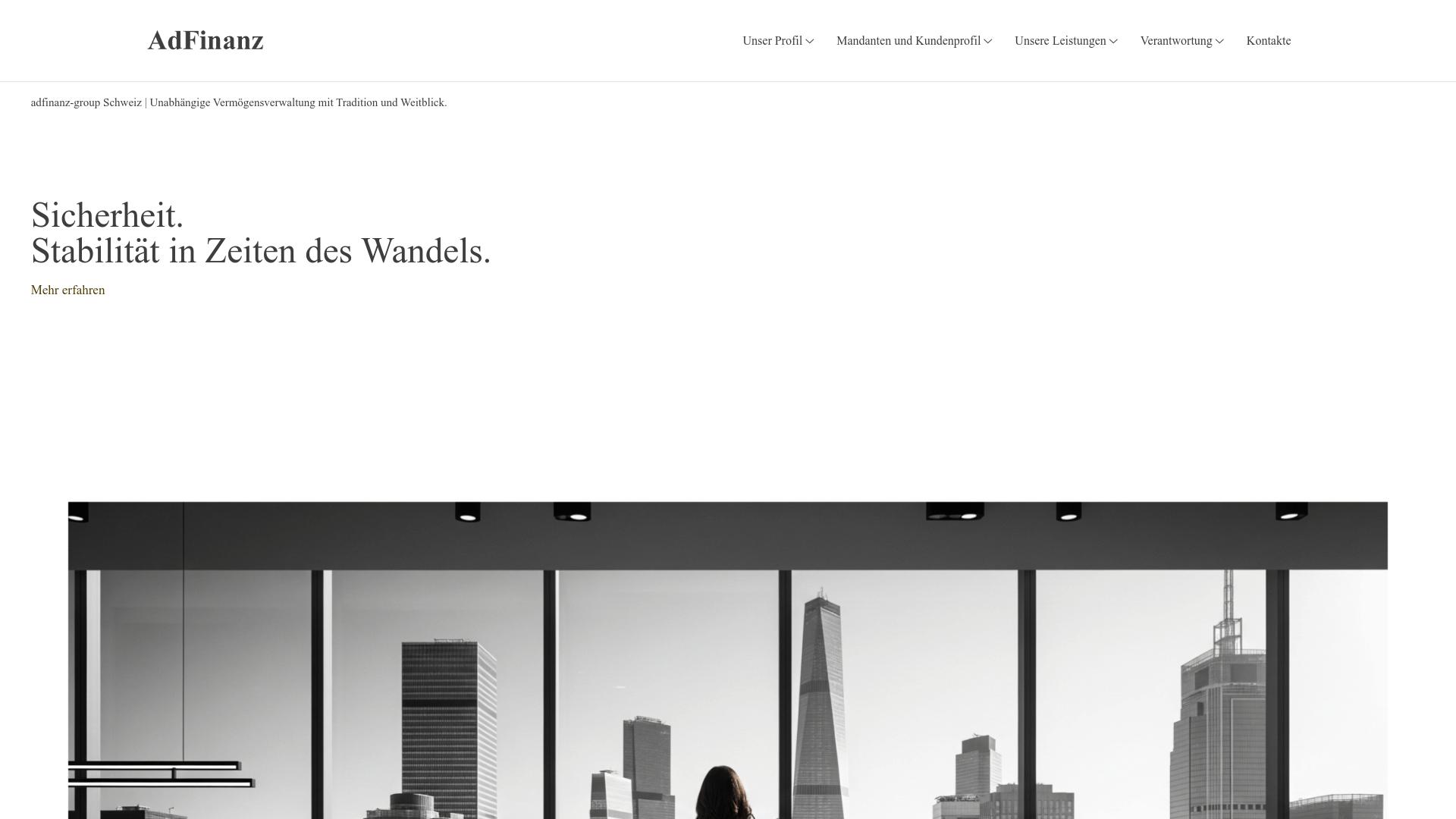 Screenshot adfinanz-group.com