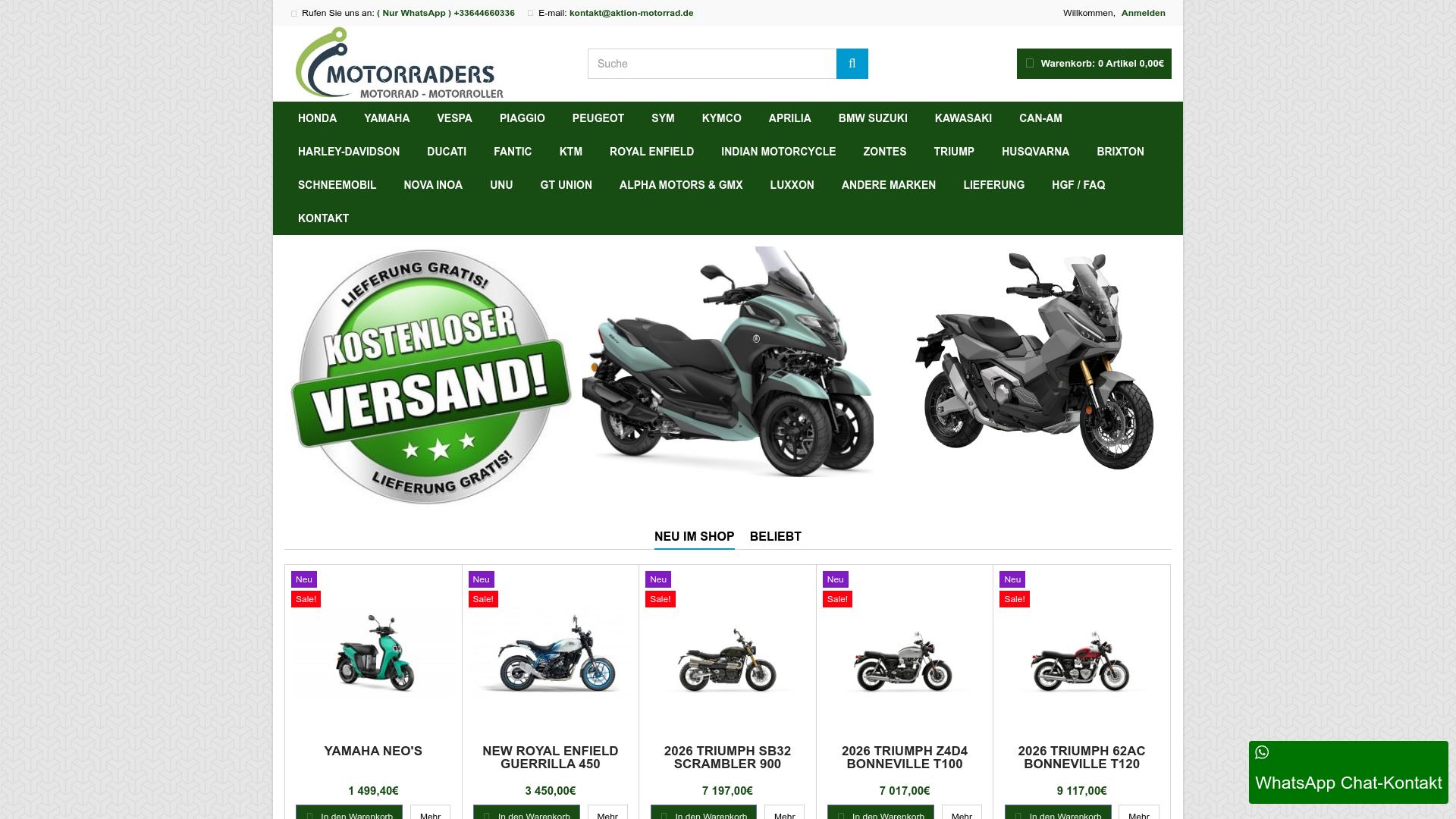 Screenshot aktion-motorrad.de