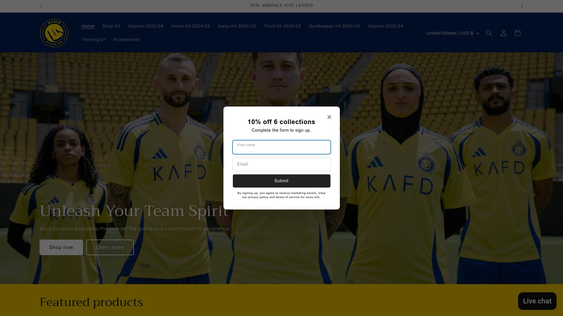 Screenshot al-nassr.store