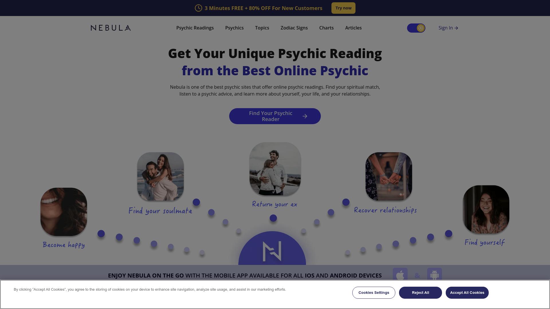 Screenshot asknebula.com