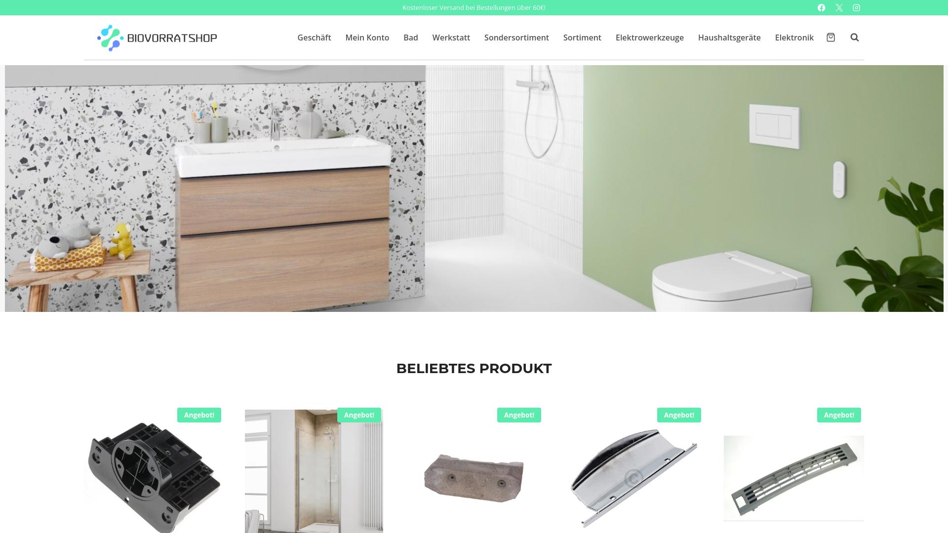 Screenshot biovorratshop.com